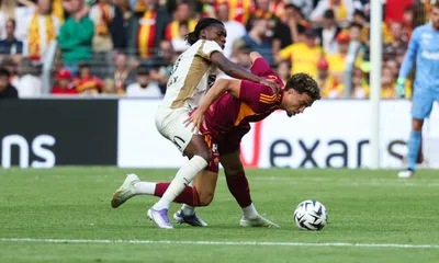 RC Lens : la Roma trop forte pour les Sang et Or