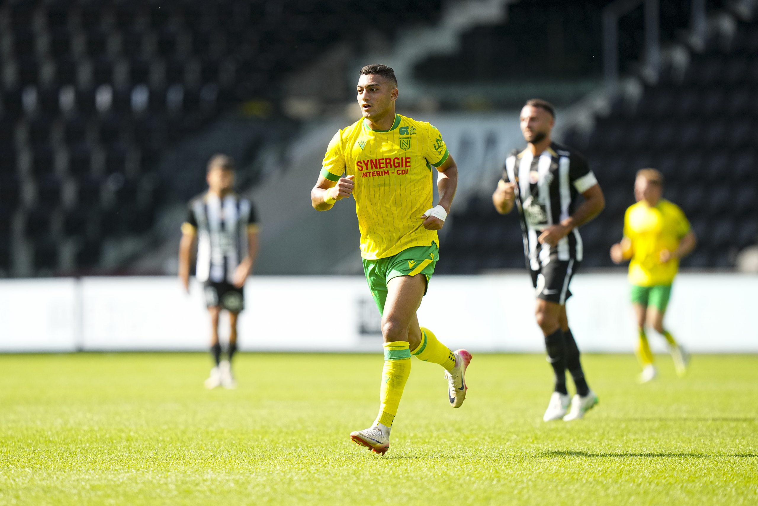 Mostafa Mohamed, lors d'un match amical du FC Nantes contre le SCO d'Angers.