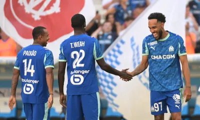 OM : Marseille s&rsquo;impose contre Aston Villa avec un doublé de Pierre-Emerick Aubameyang