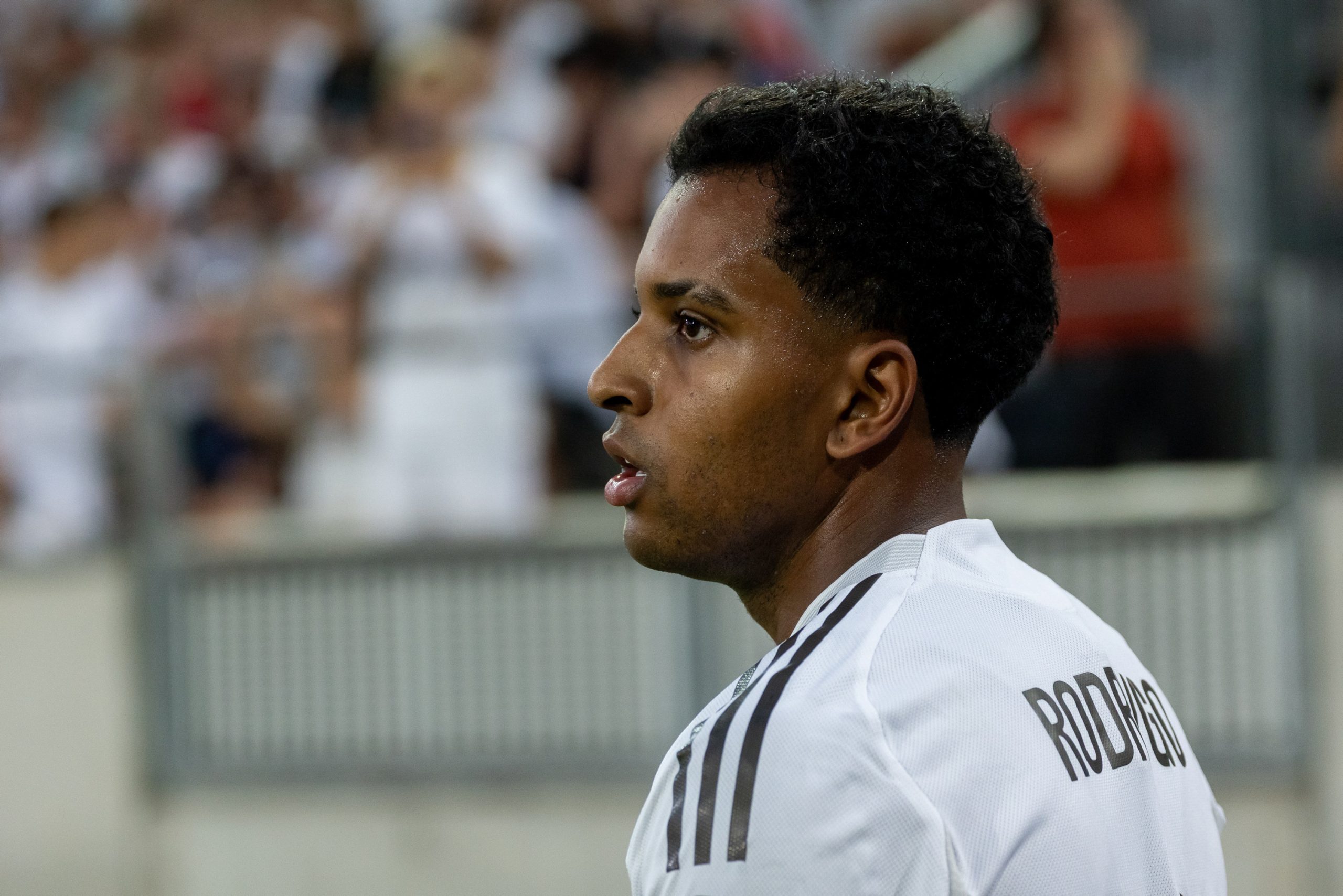 Rodrygo lors d'un match amical du Real Madrid cet été.
