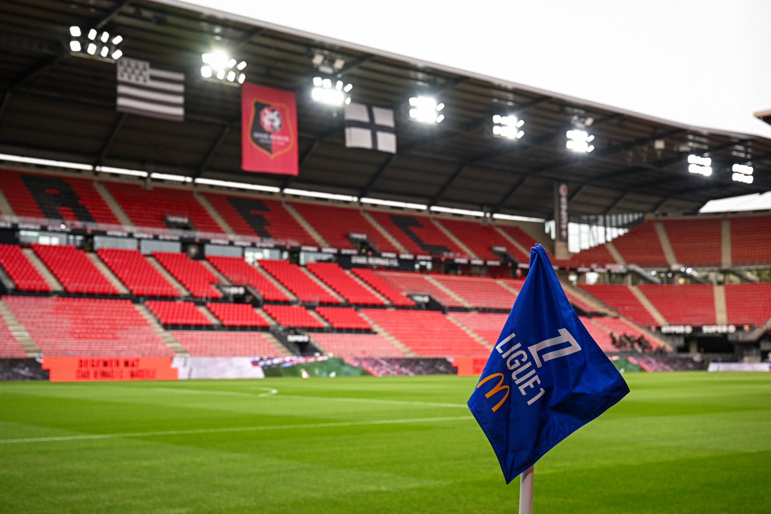 Le Roazhon Park vu de l'intérieur.