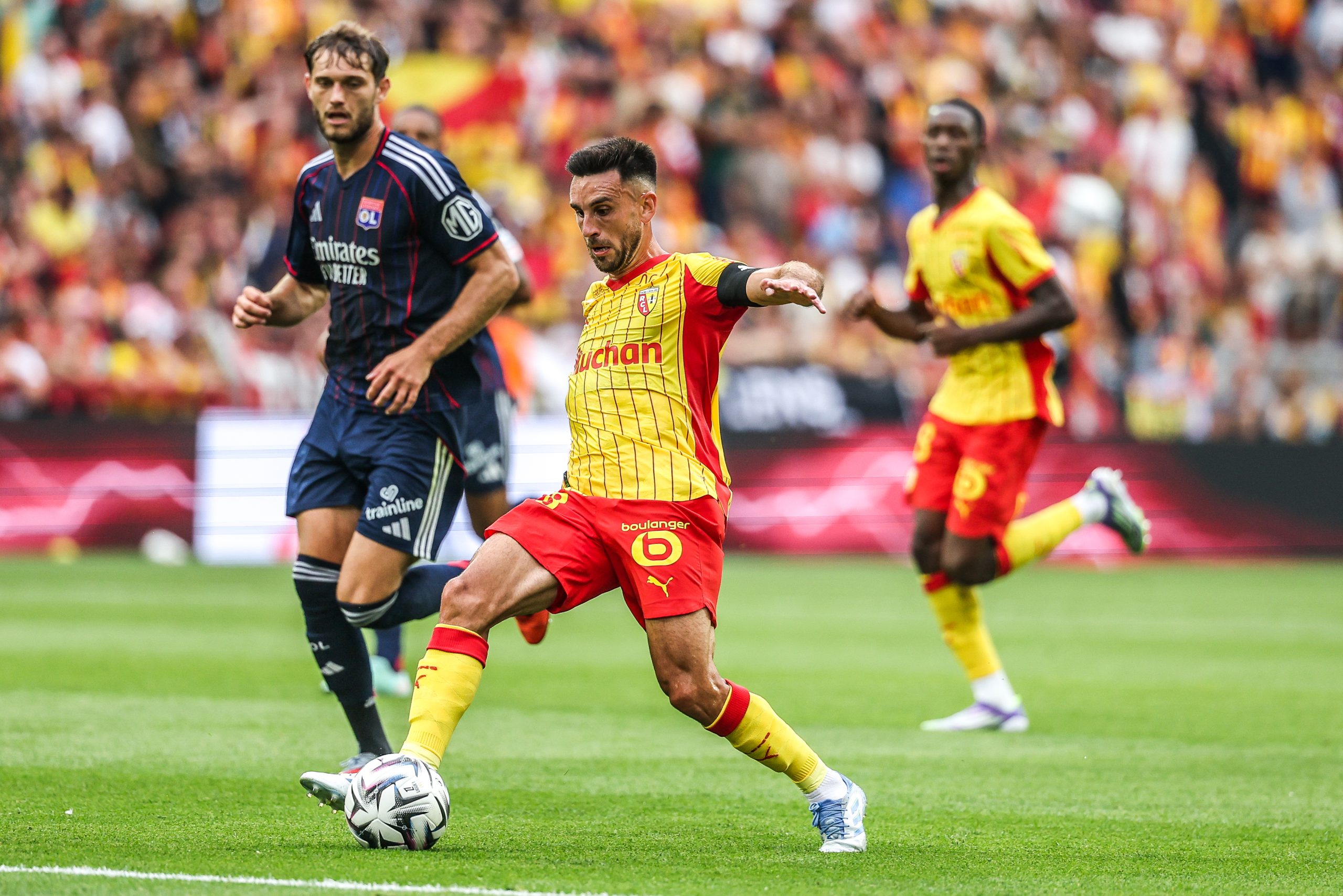Adrien Thomasson en action lors de RC Lens-OL.