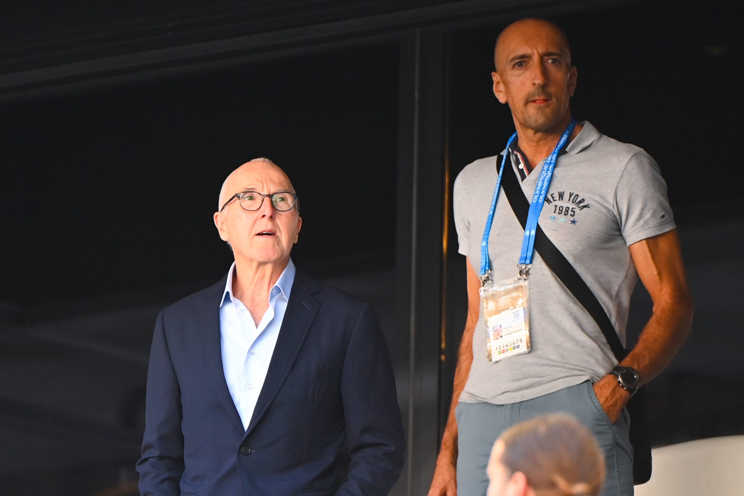 Le propriétaire de l'OM, Frank McCourt, assistant au match contre le Paris FC en août.