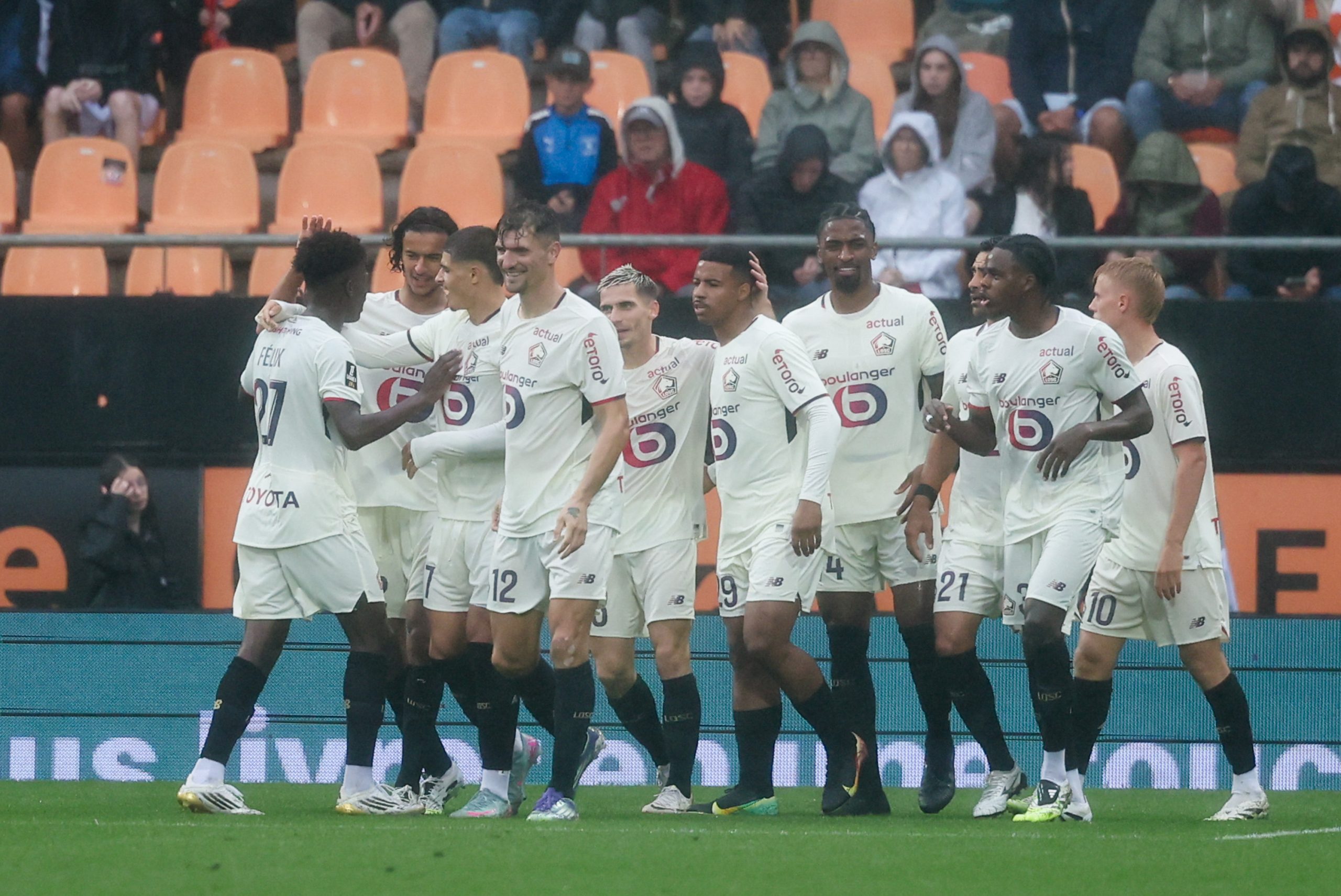 LOSC : les Dogues détruisent Lorient avec sept buts et prennent la première place de Ligue 1