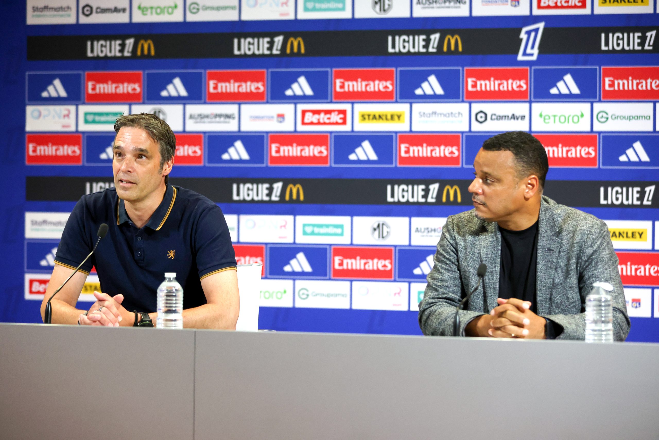 Michaël Gerlinger et Matthieu Louis-Jean, les dirigeants de l'OL