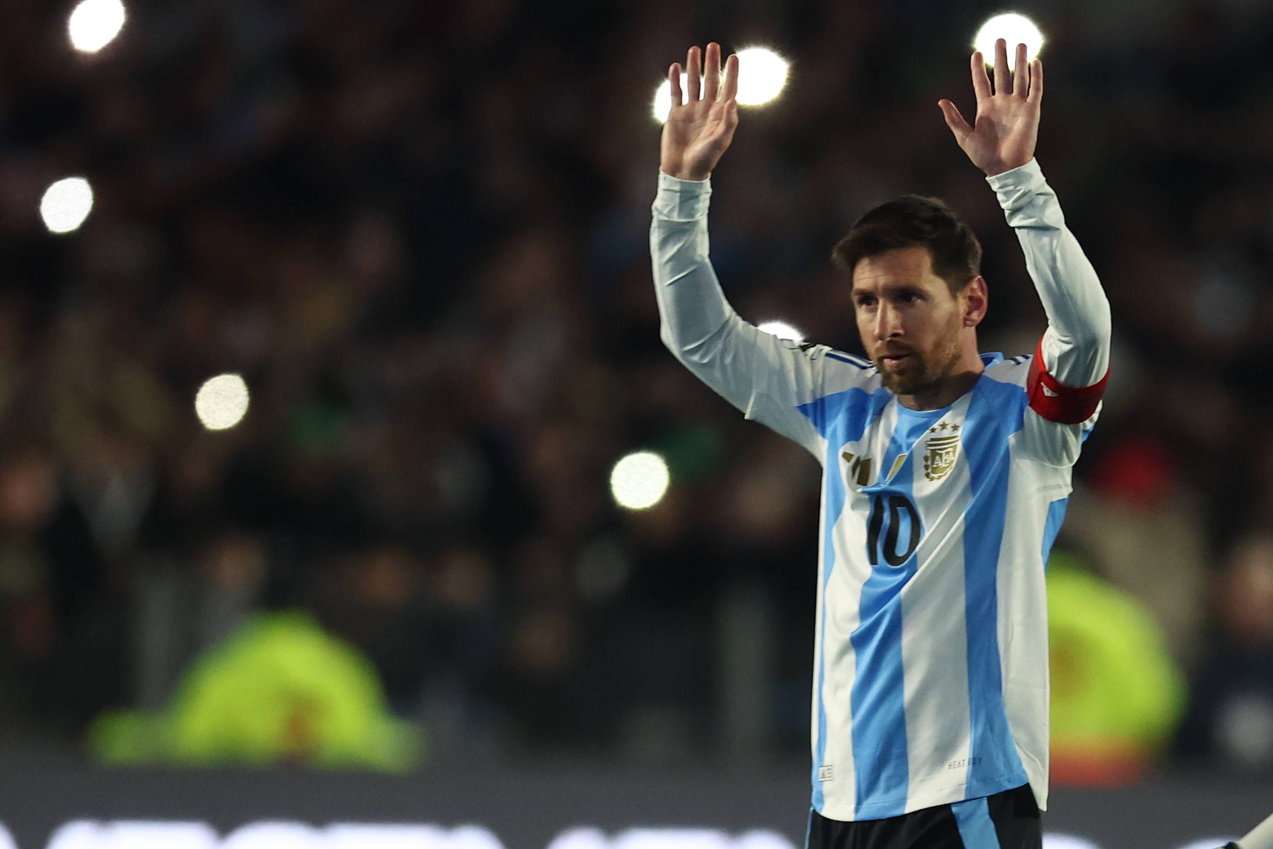 Lionel Messi lors de son dernier match sur le sol argentin avec l'Albiceleste.