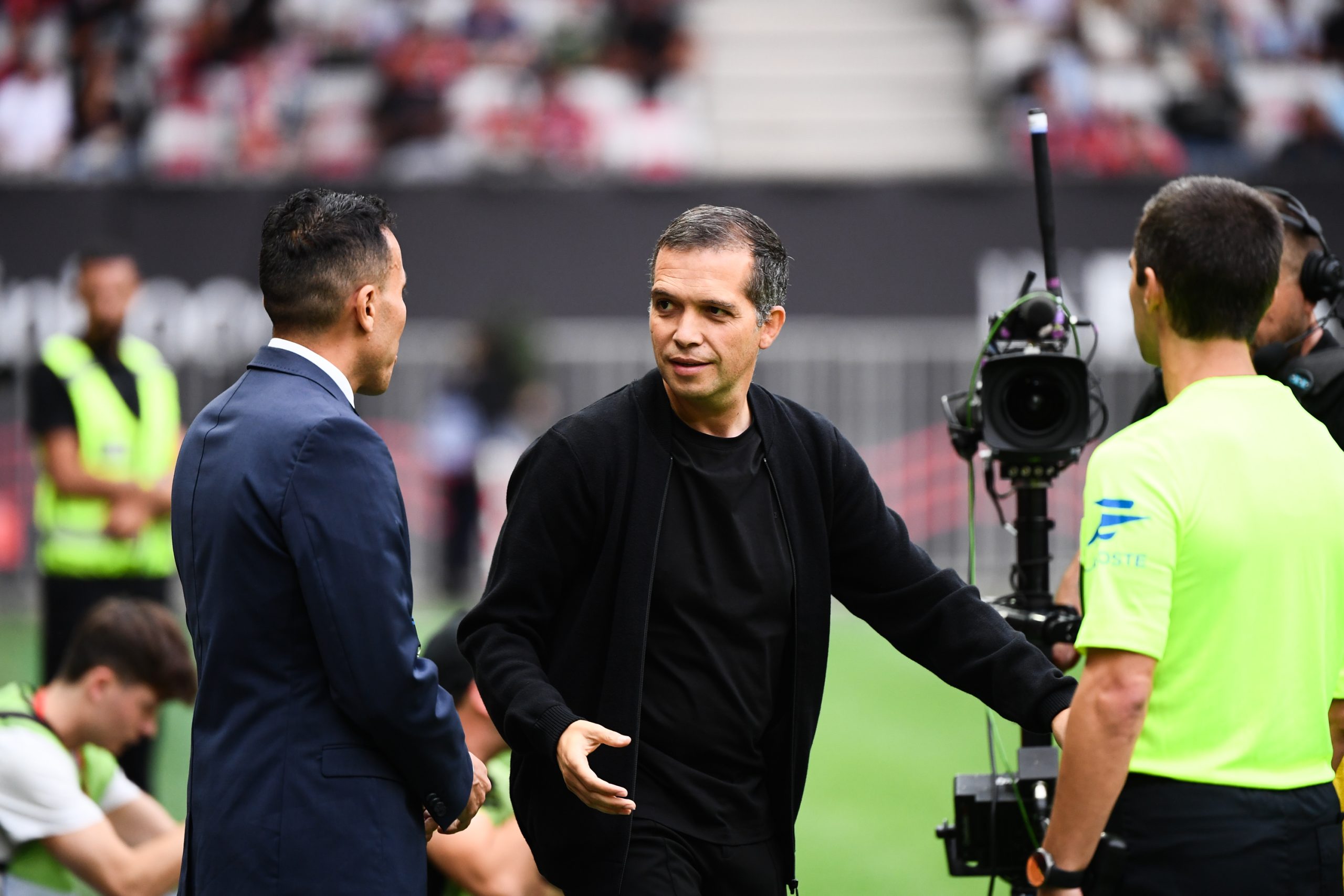 L'entraîneur du FC Nantes, Luis Castro, avant le match à Nice.