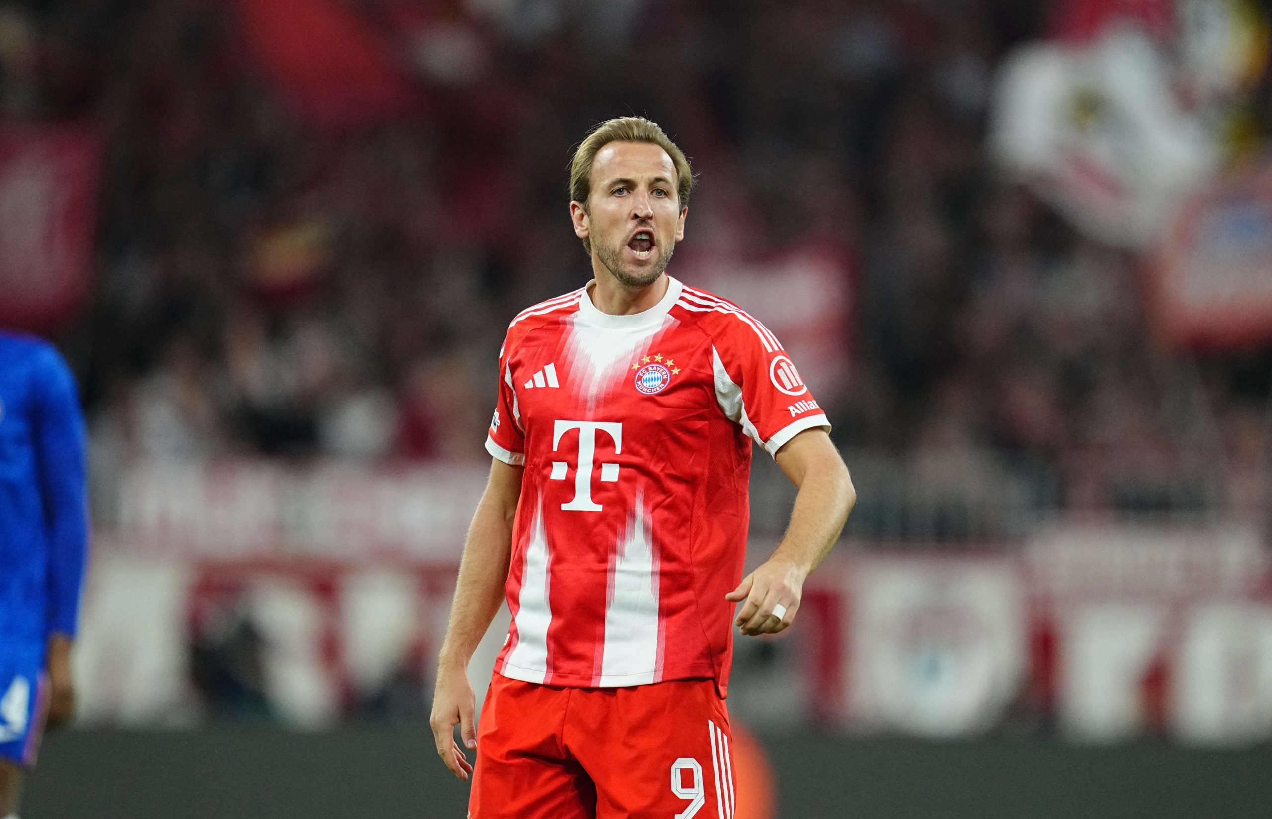 Harry Kane en action sous le maillot du Bayern Munich.