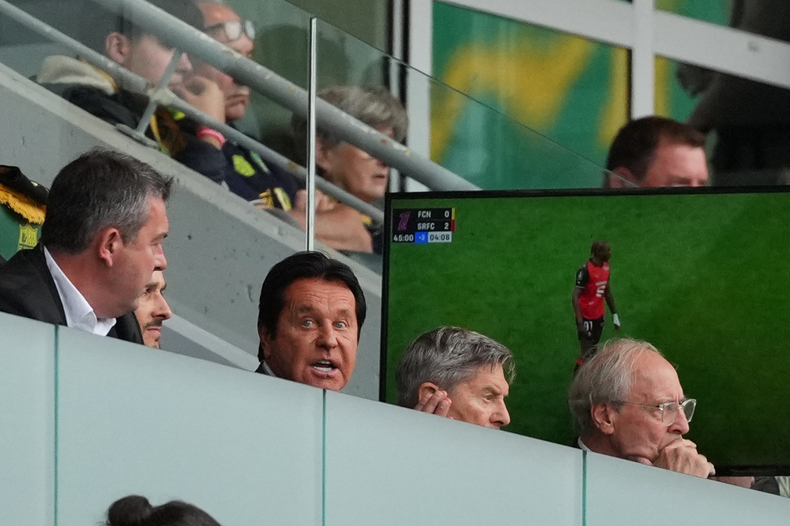 Le propriétaire du FC Nantes, Waldemar Kita, lors d'un match à la Beaujoire.