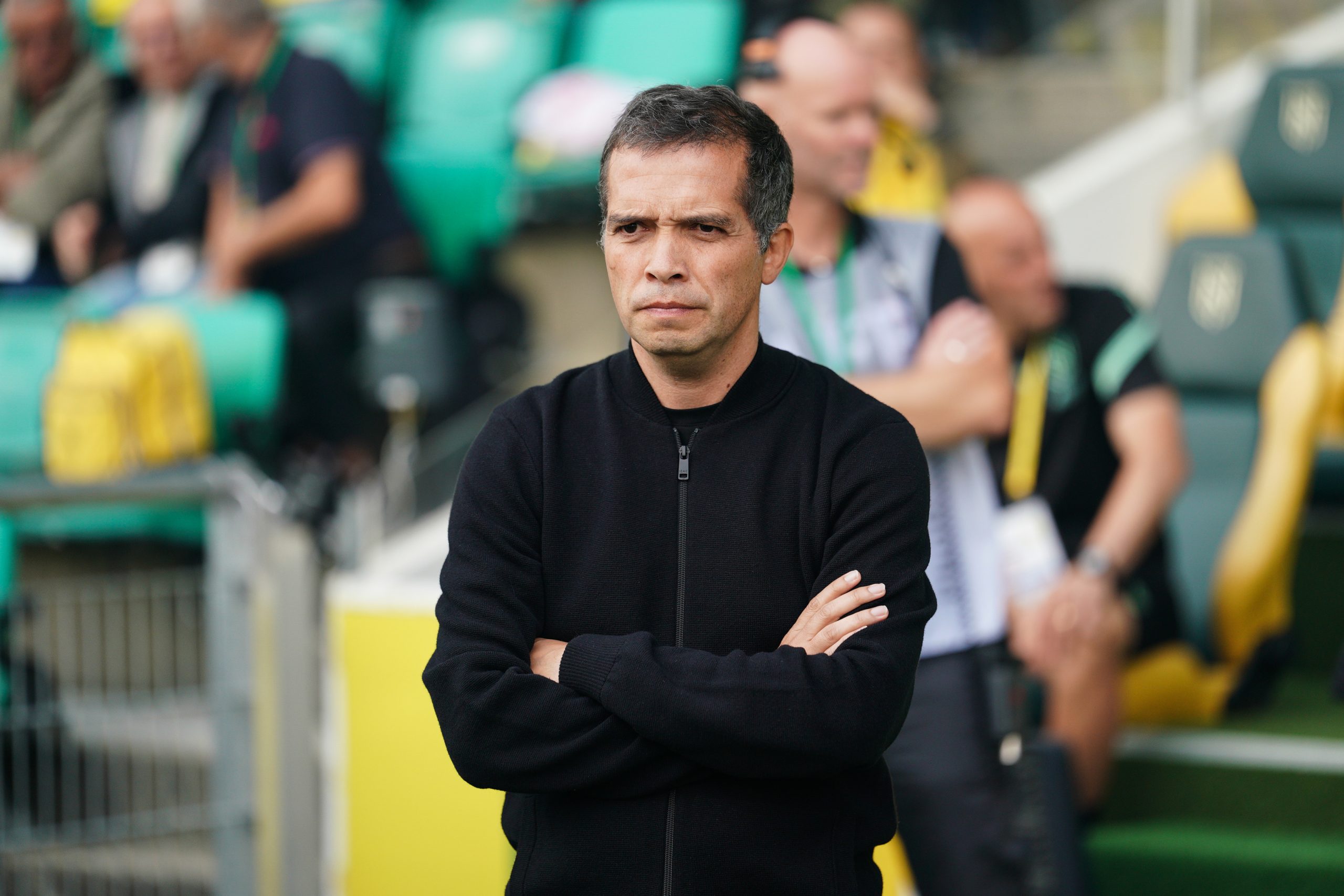 Luis Castro lors d'un match du FC Nantes à la Beaujoire.