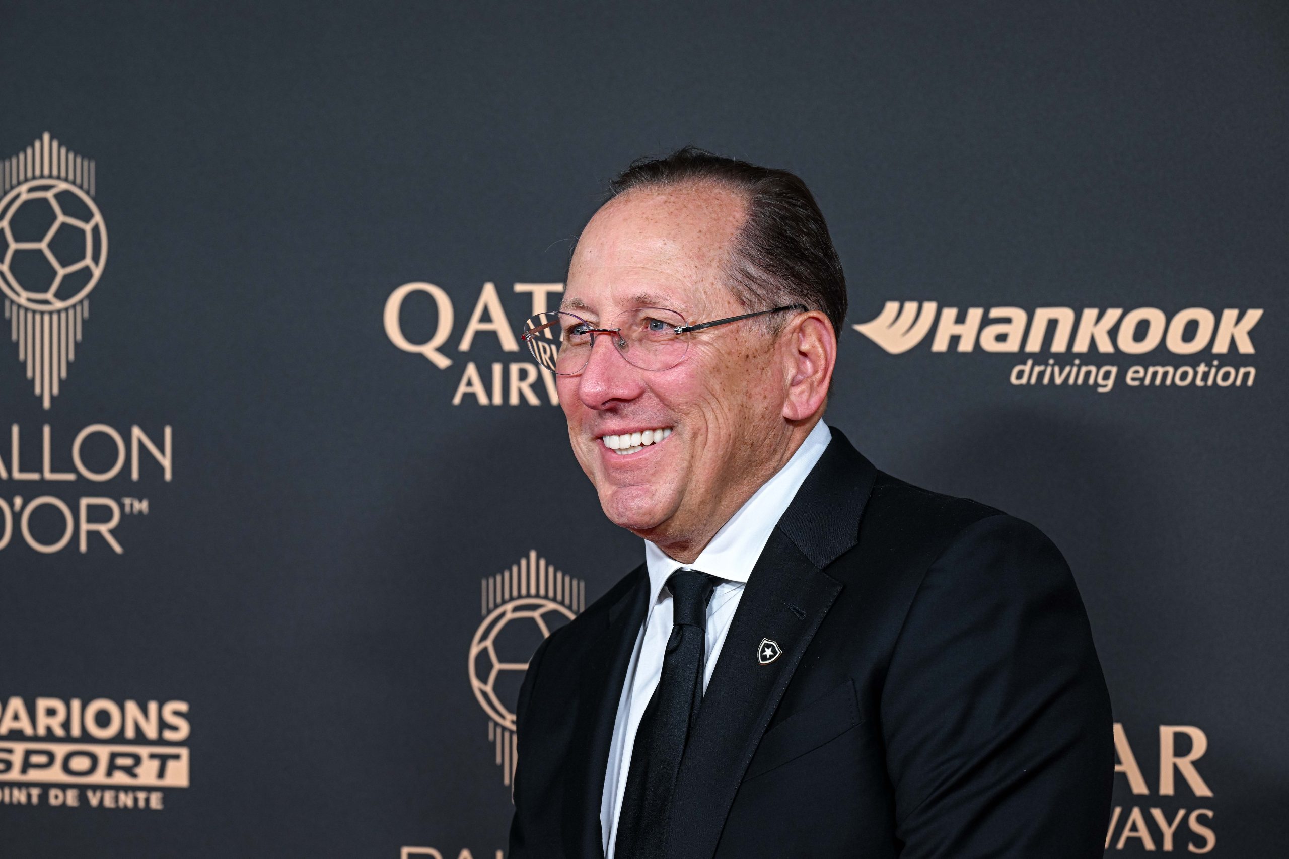 L'ancien propriétaire de l'OL John Textor lors de la cérémonie du Ballon d'Or.