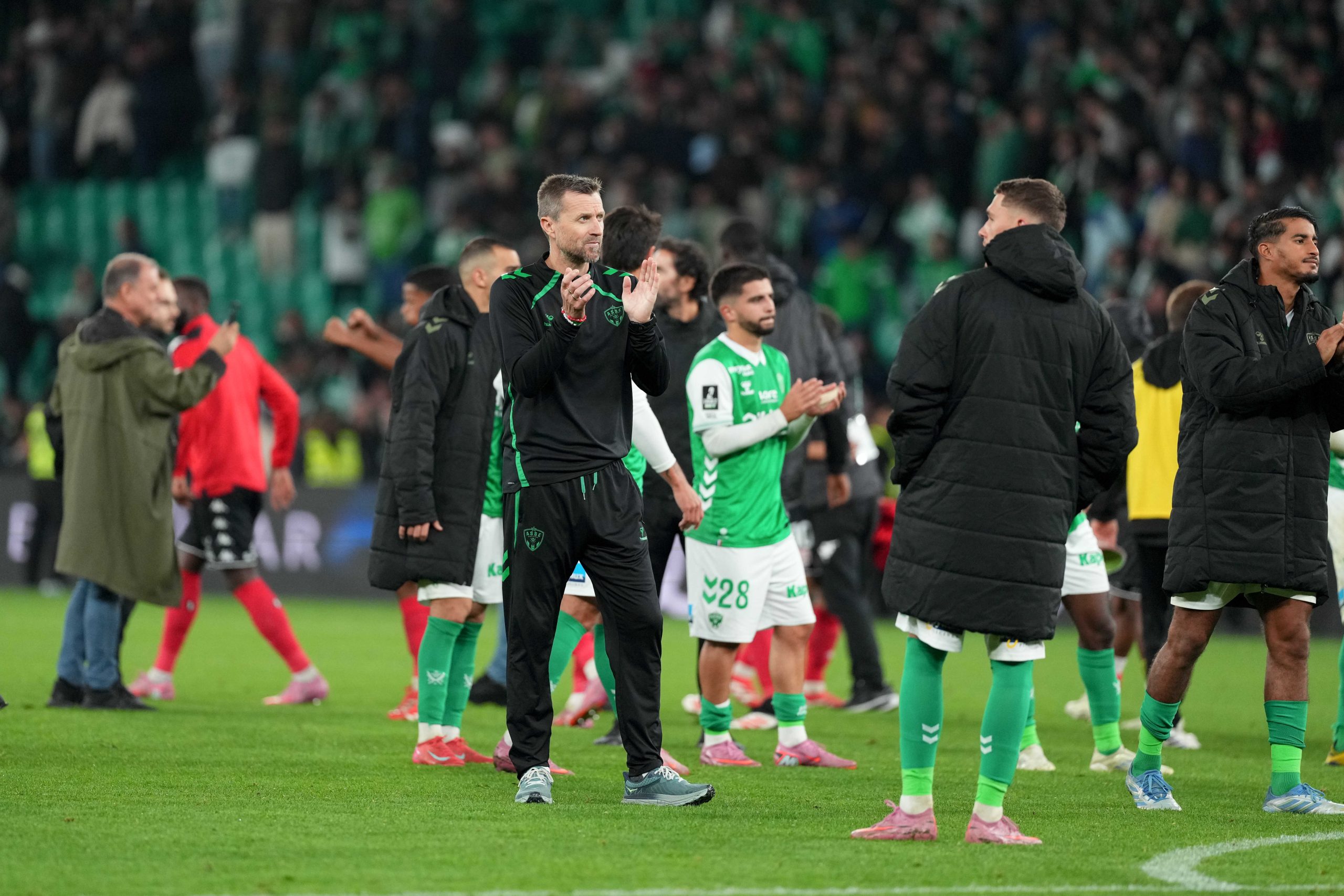 L'entraîneur de l'ASSE, Eirik Horneland, après la défaite contre Guingamp.