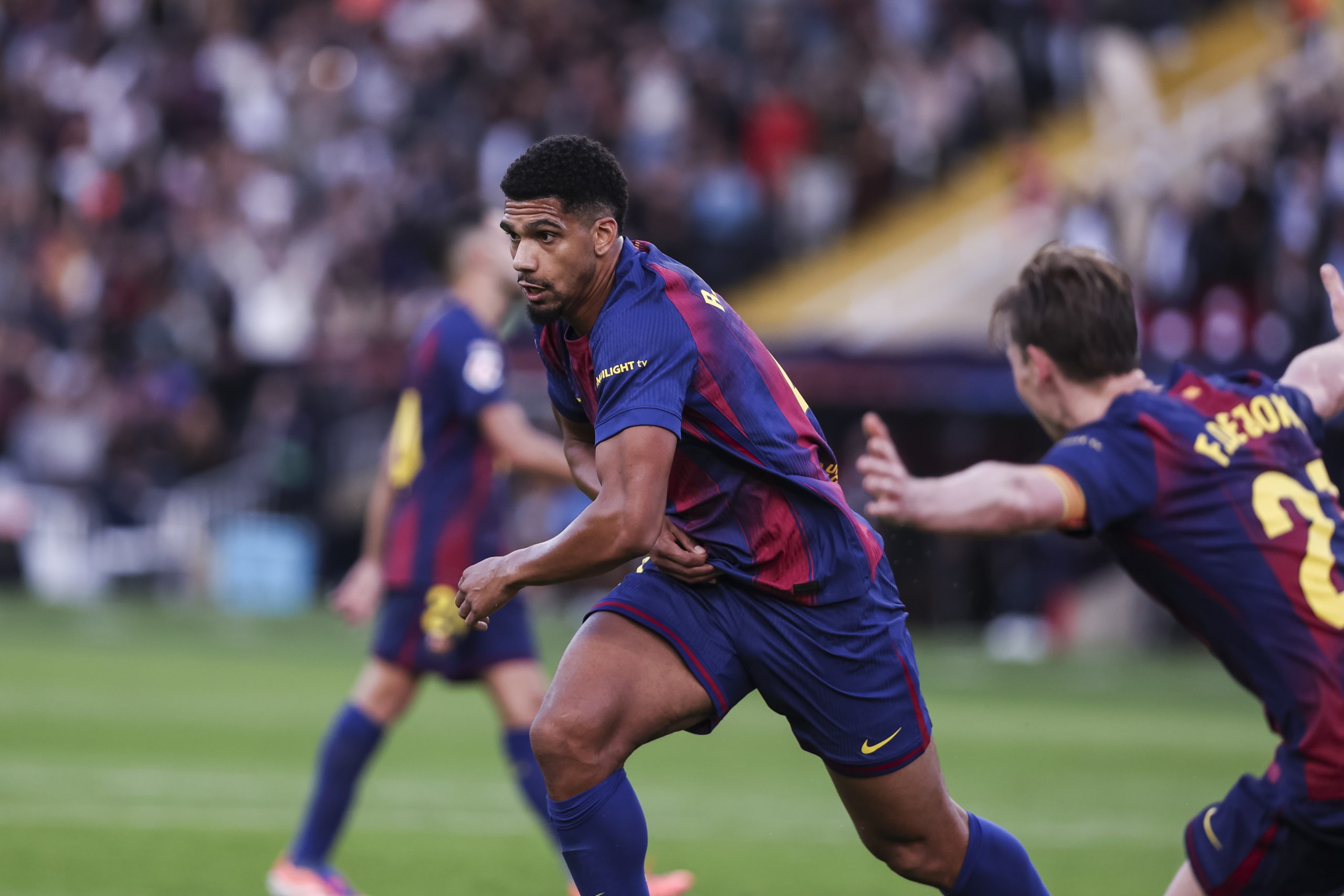 La joie de Ronald Araujo après son but contre Gérone.