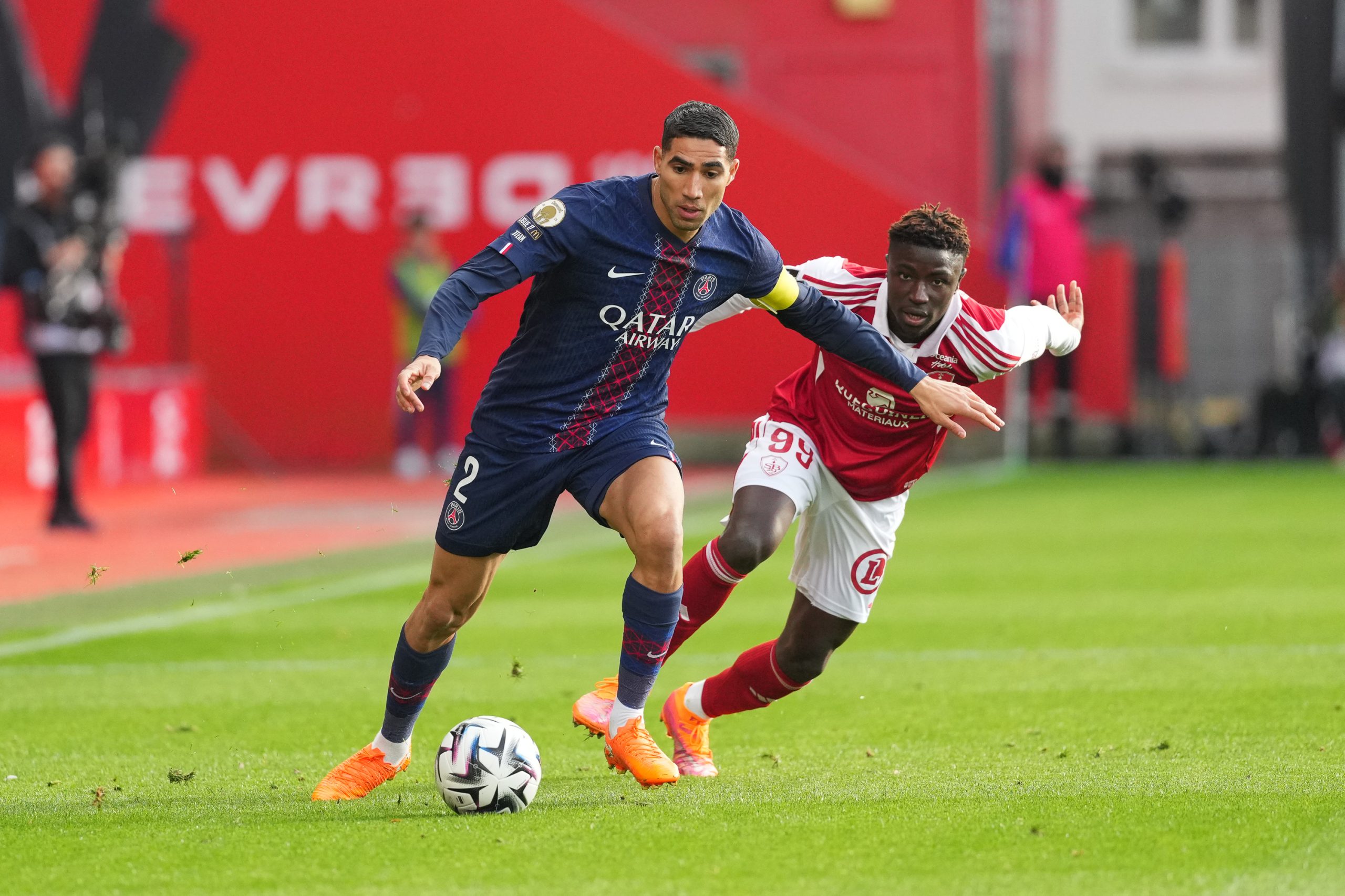 Achraf Hakimi lors de Brest - PSG