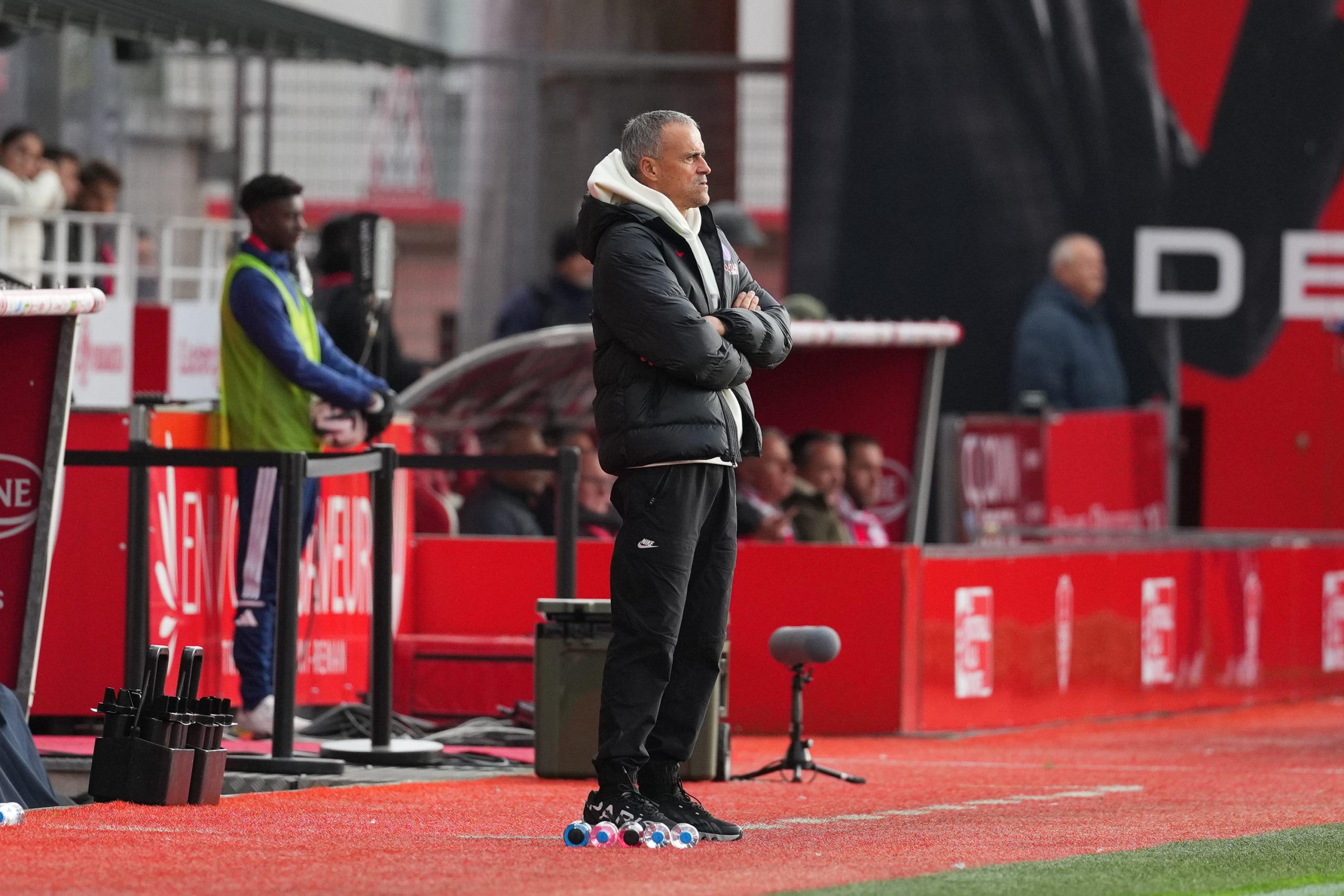 Luis Enrique durant Brest - PSG