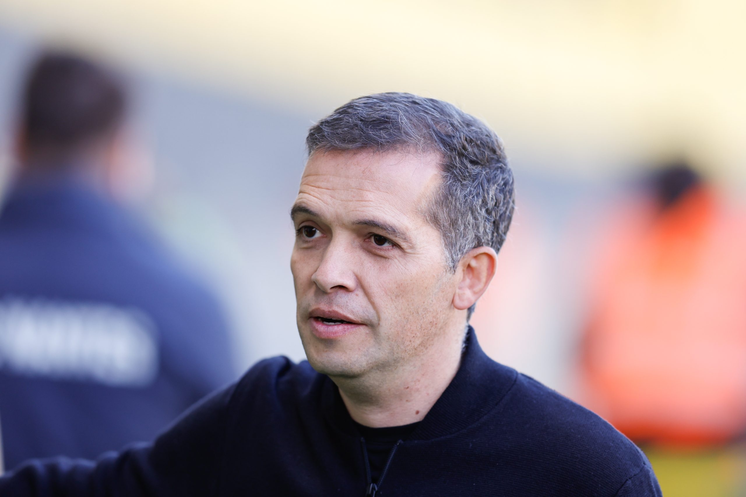 Luis Castro avant le match entre le FC Nantes et le FC Metz.