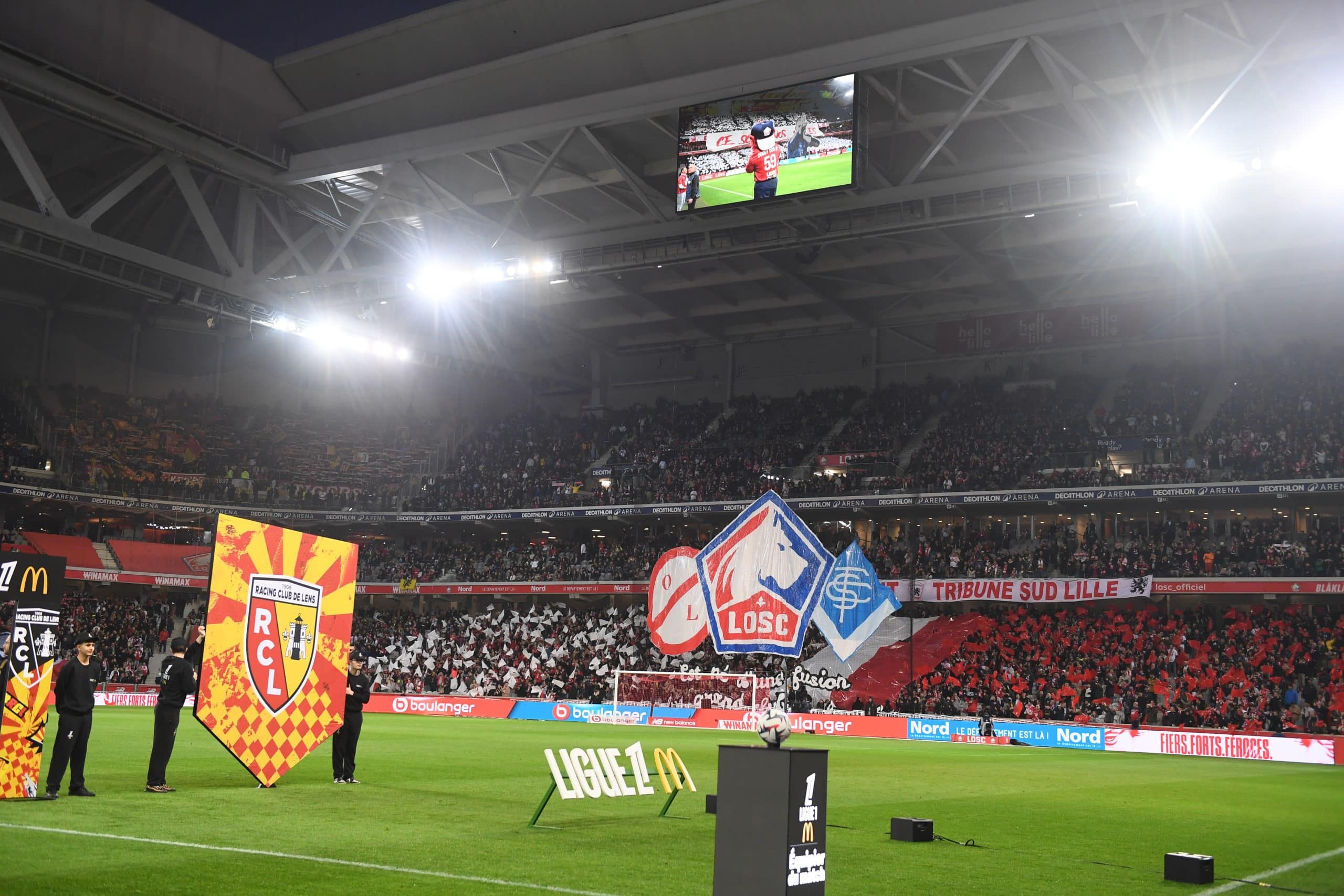 La Decathlon Arena lors du dernier LOSC-RC Lens.