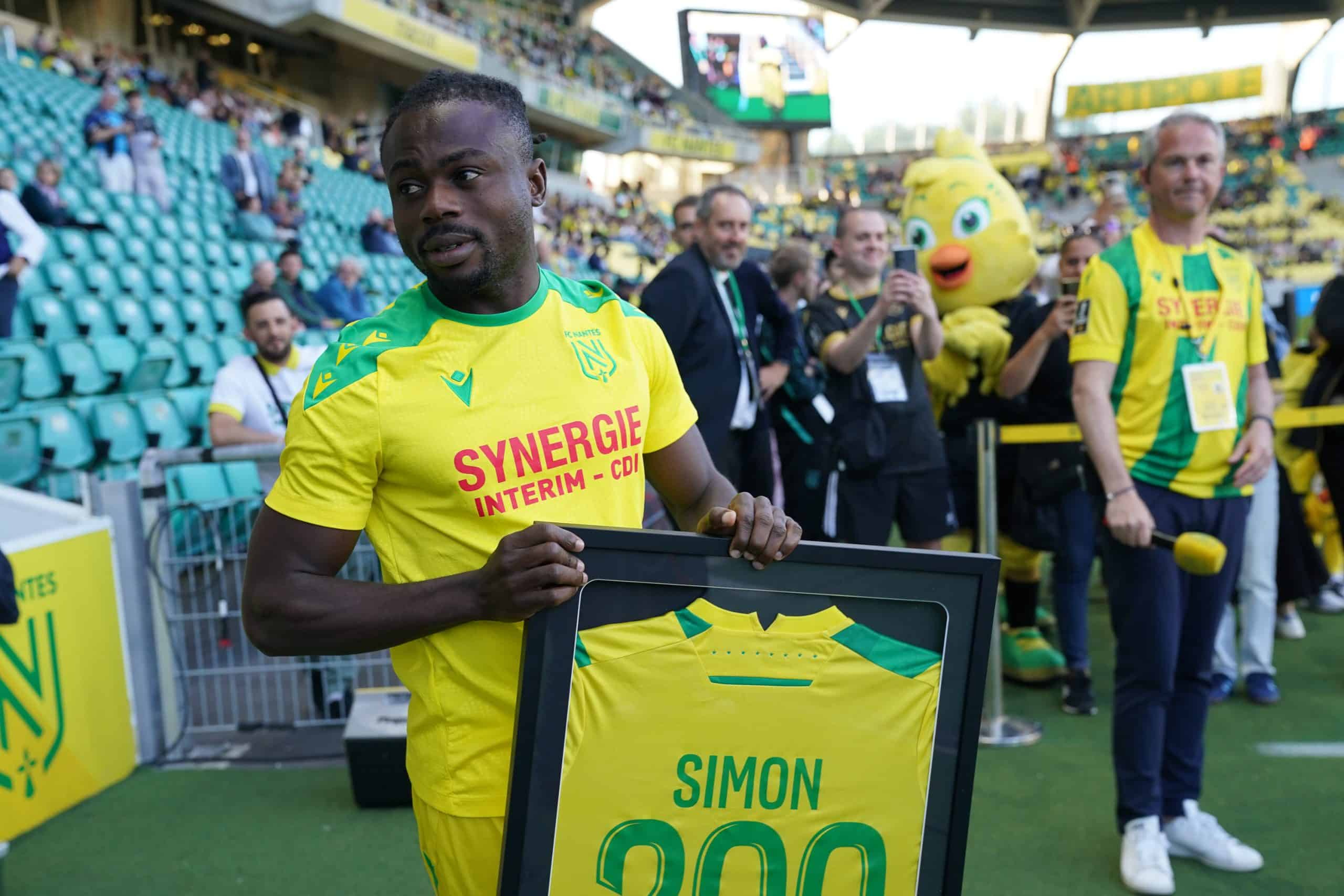 Moses Simon, l'ailier nigérian du FC Nantes.