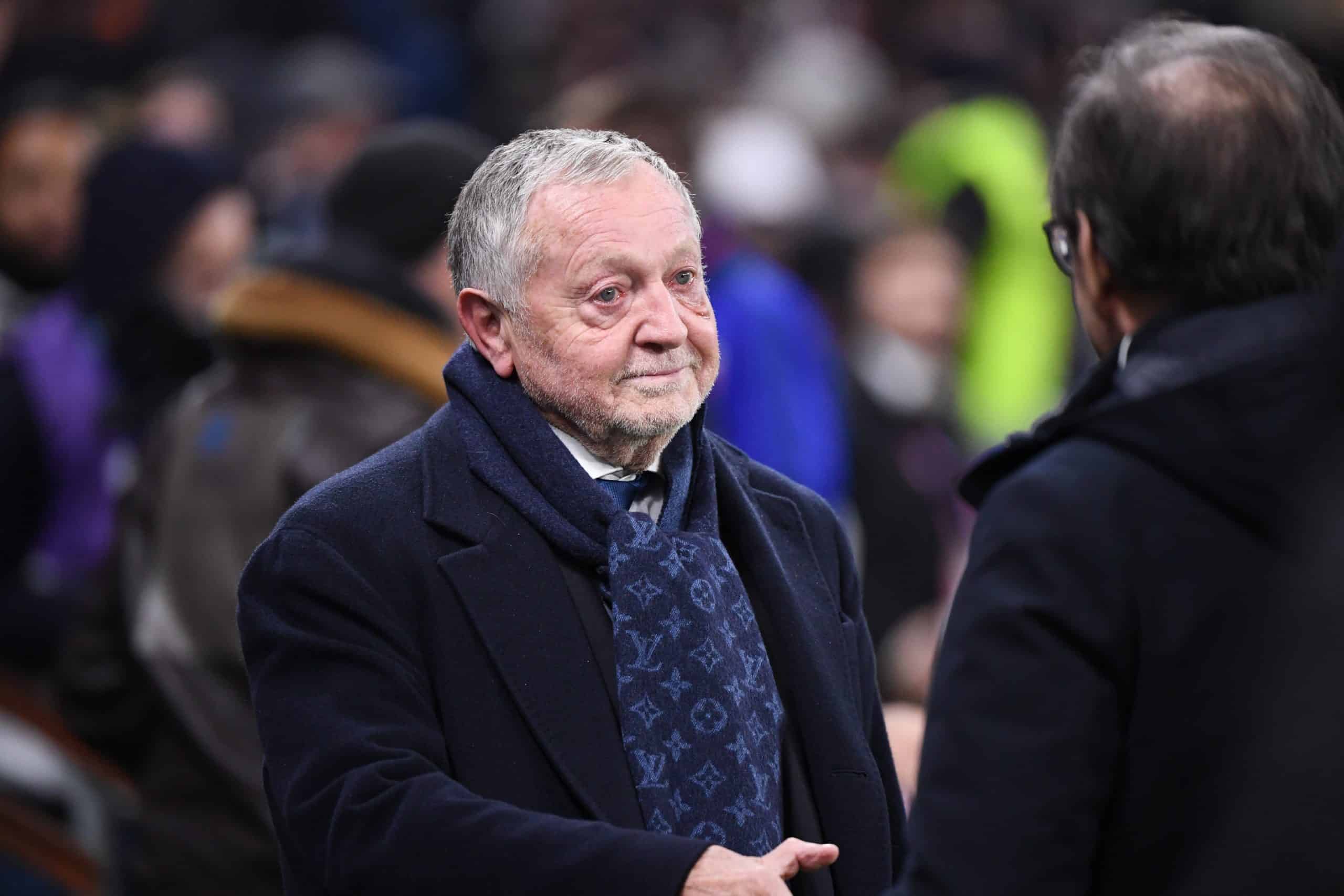 Jean-Michel Aulas lors d'un match de l'OL.