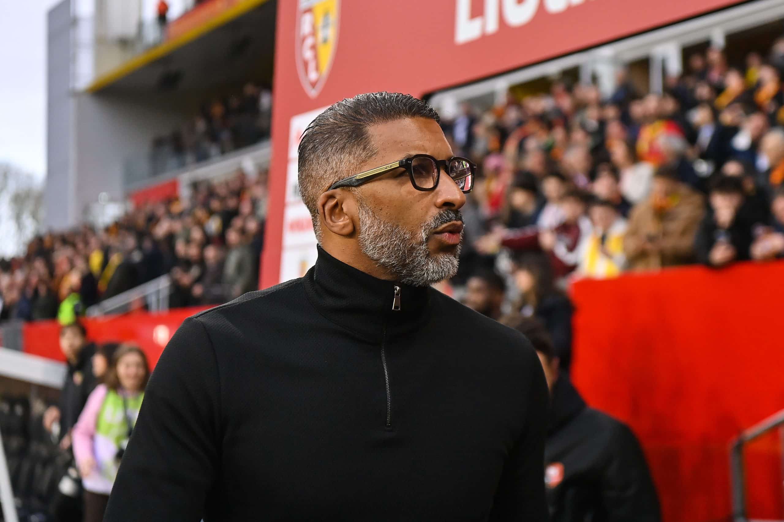 Habib Beye lors de son dernier match avec Rennes, à Lens.