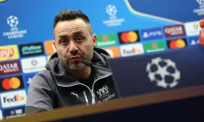 OM : avant Bruges, De Zerbi évoque les dossiers chauds et répond à Longoria