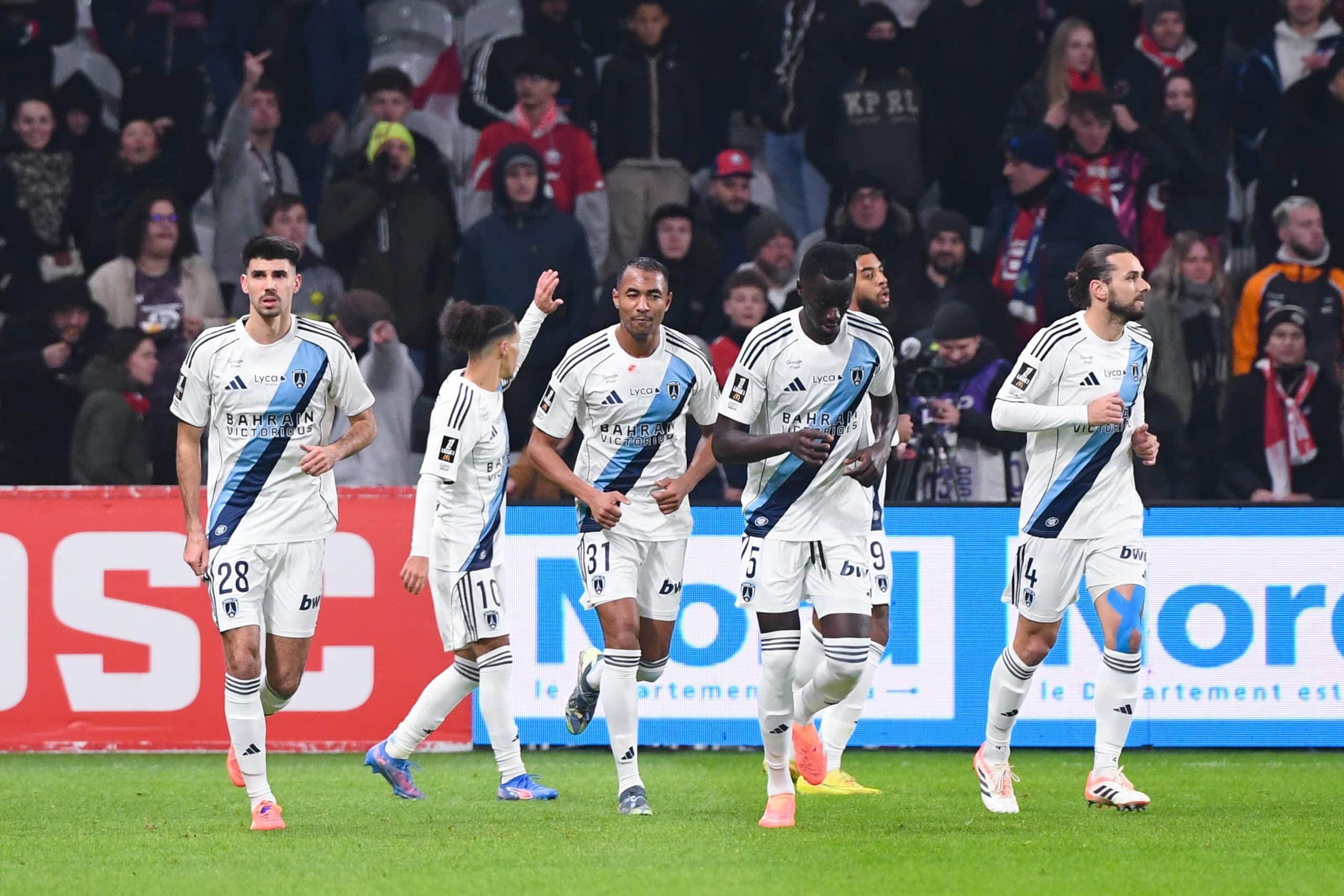Les joueurs du Paris FC