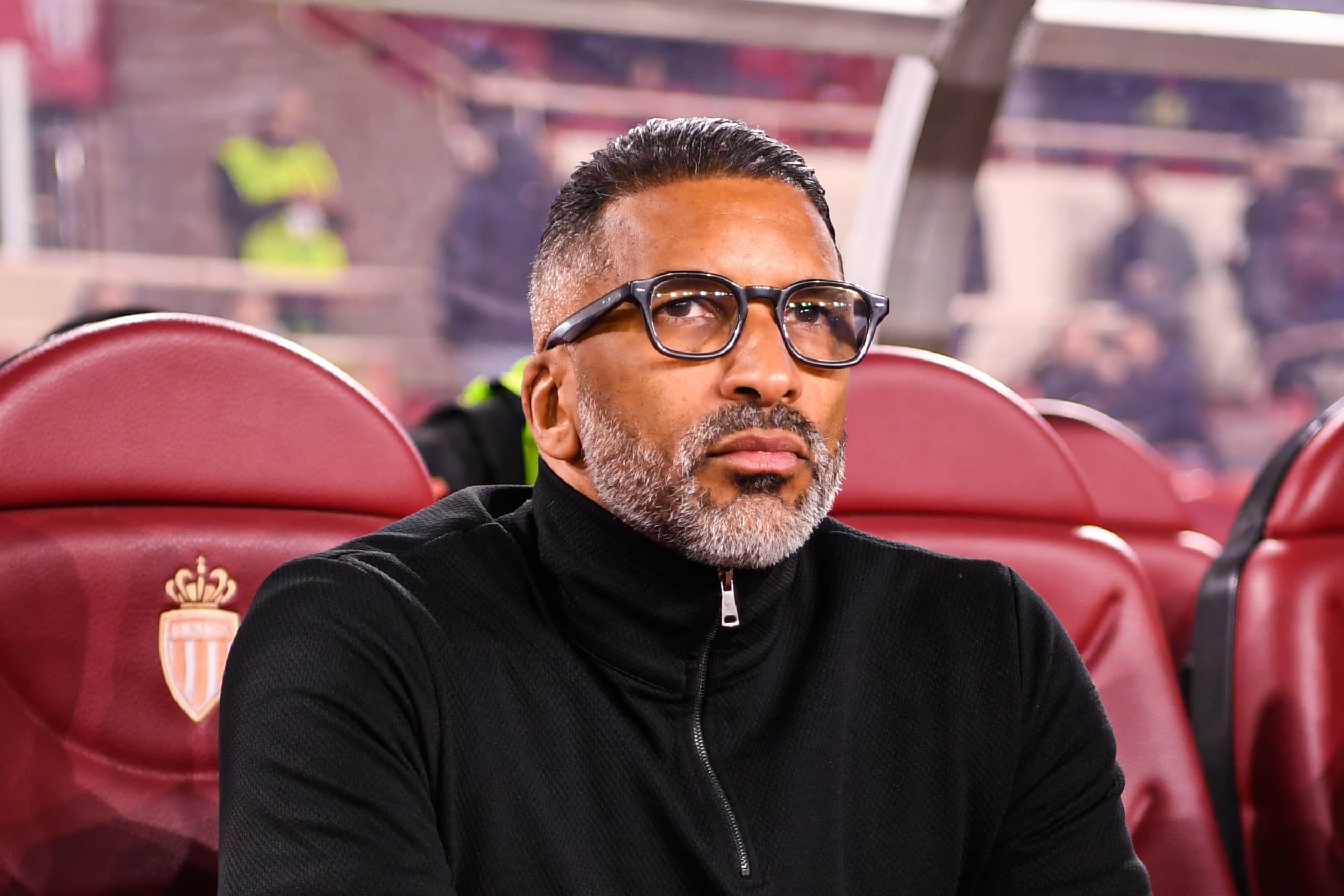 Habib Beye lors du match de Rennes à Monaco.