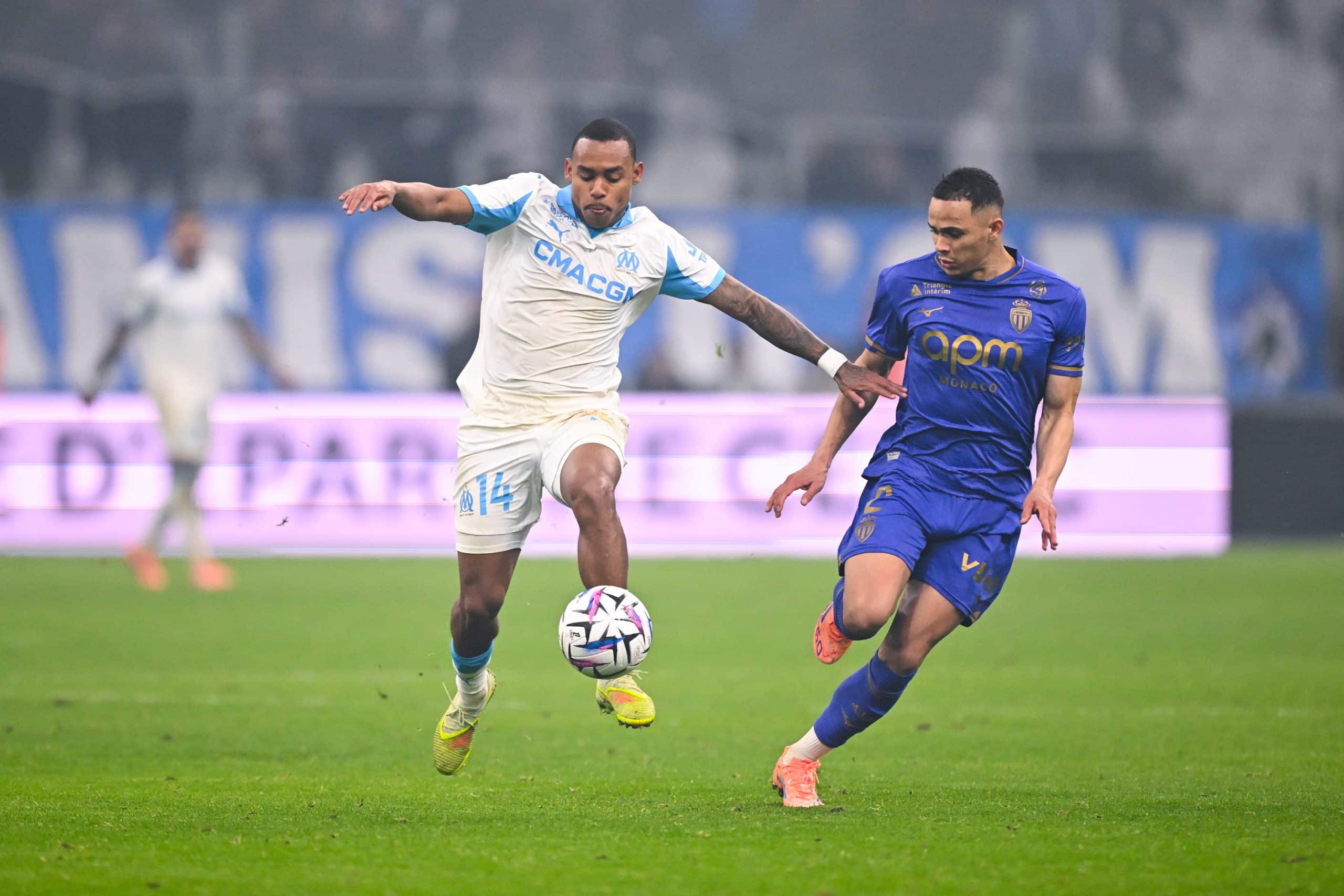 Igor Paixao lors d'OM-Monaco.