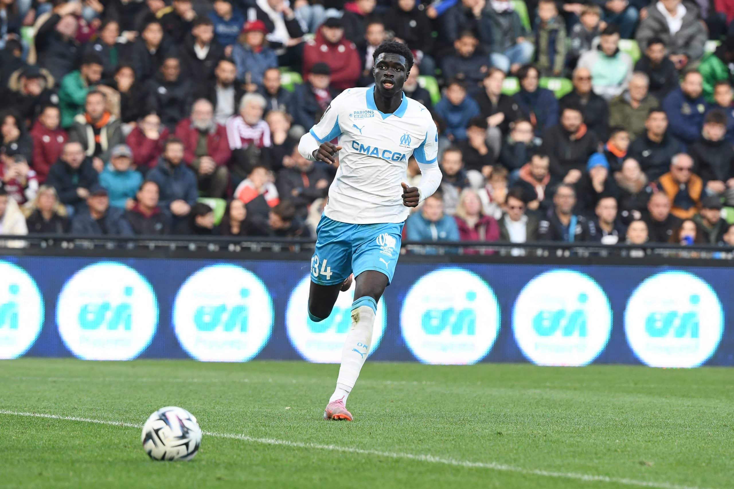 Robinio Vaz sous le maillot de l'OM