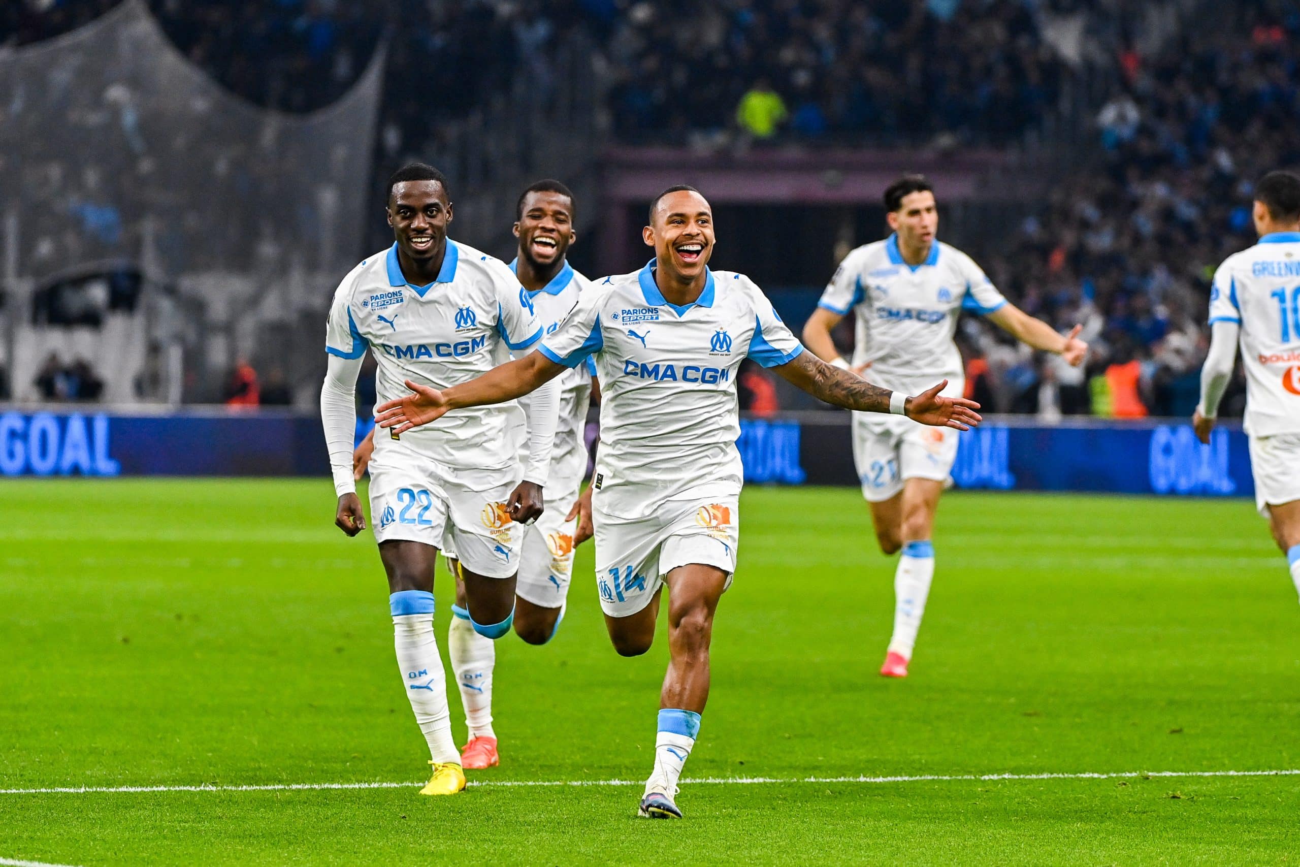 La joie d'Igor Paixao après son égalisation, hier, lors de l'Olympico.