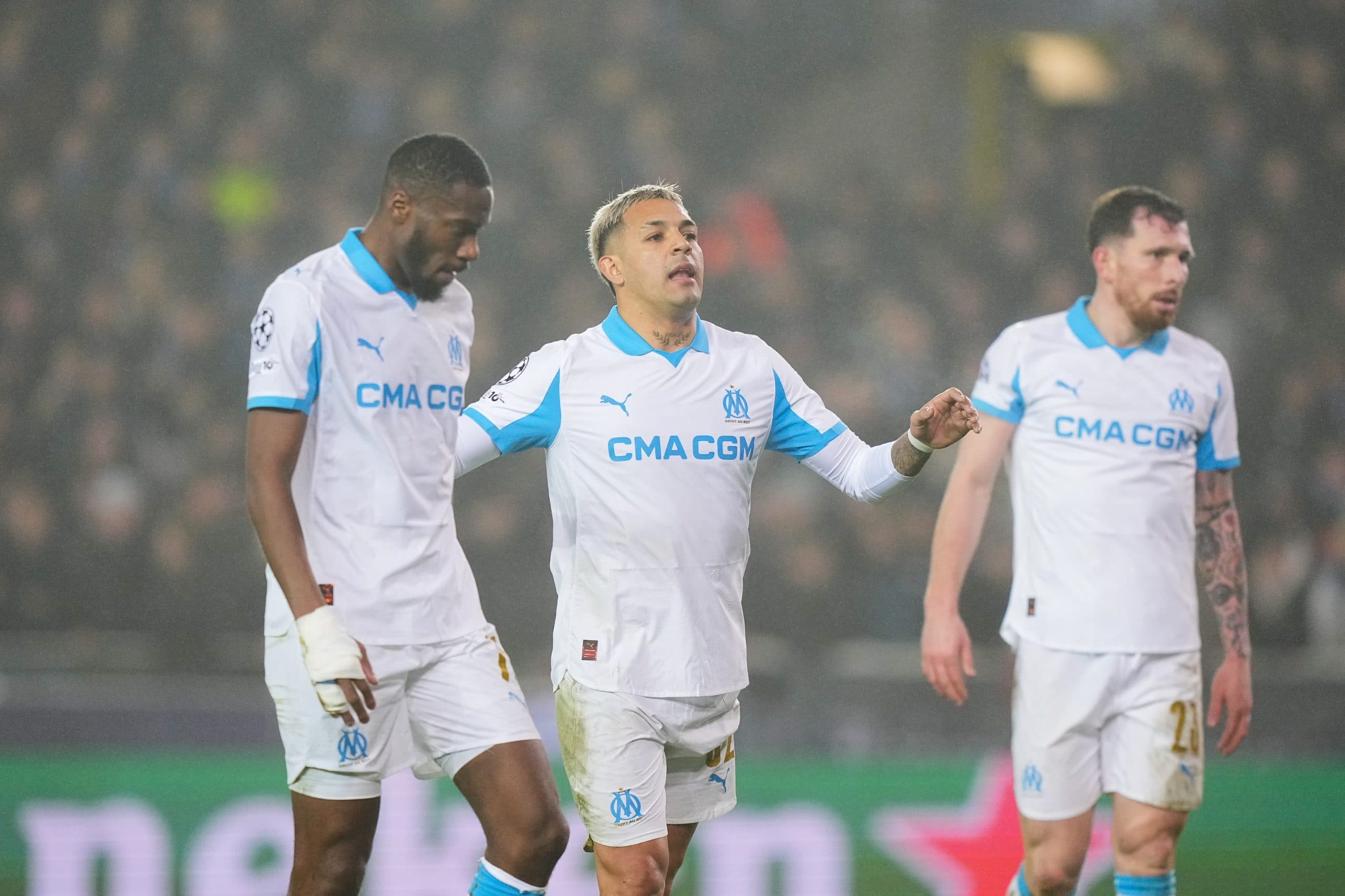 Geoffrey Kondogbia, Facundo Medina et Pierre-Emile Hojbjerg.
