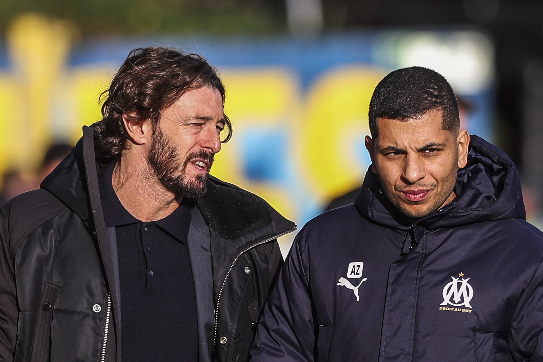 Federico Balzaretti et Ali Zarrak avant un match de Youth League.
