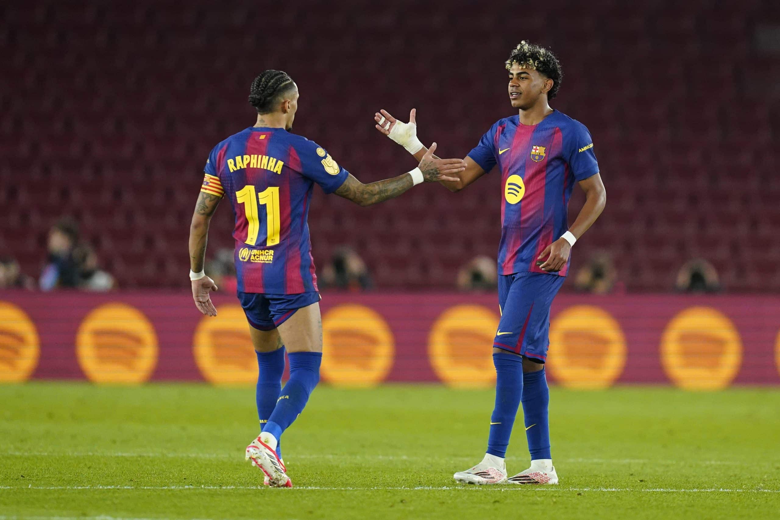 Raphinha et Lamine Yamal