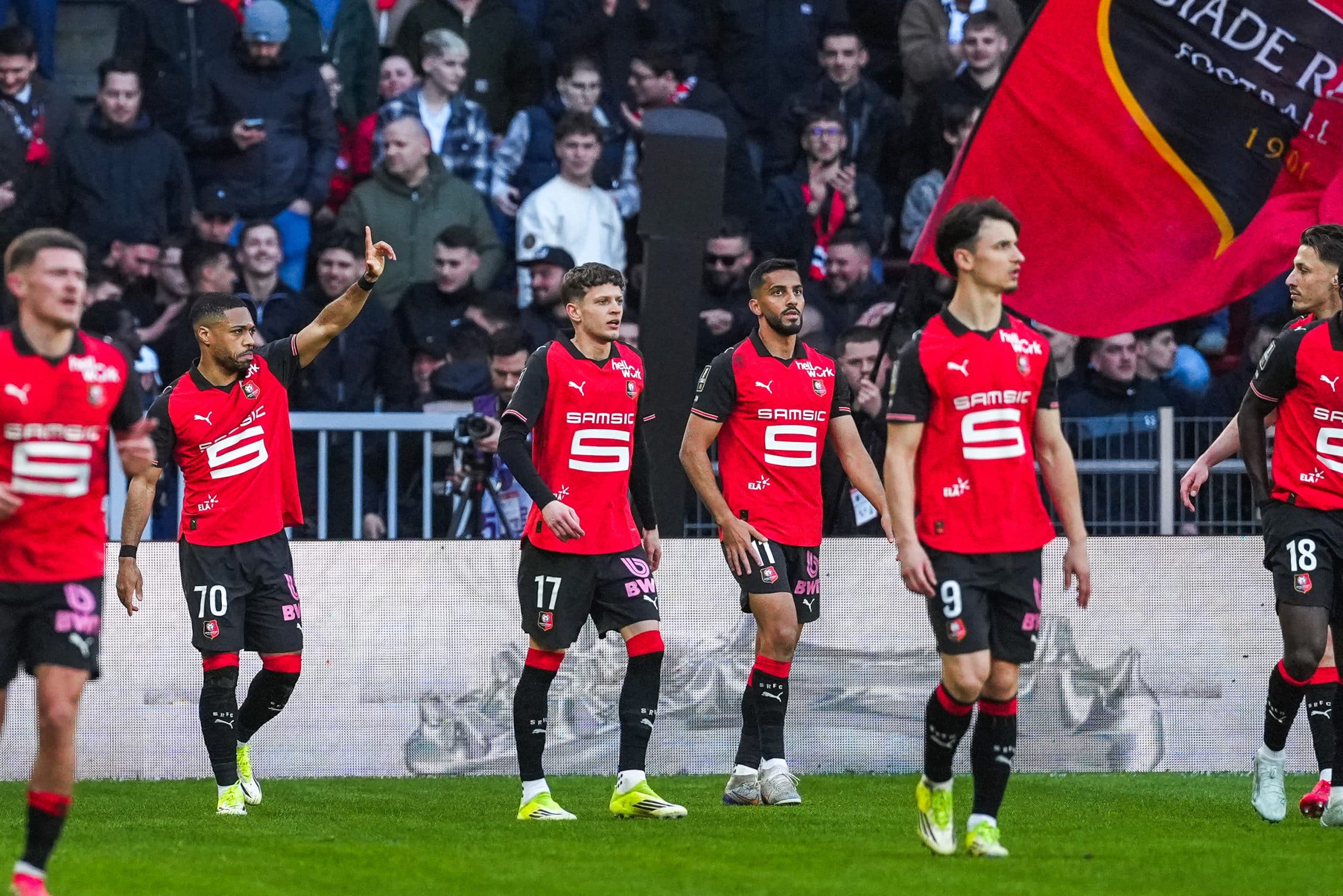 Les joueurs du Stade Rennais