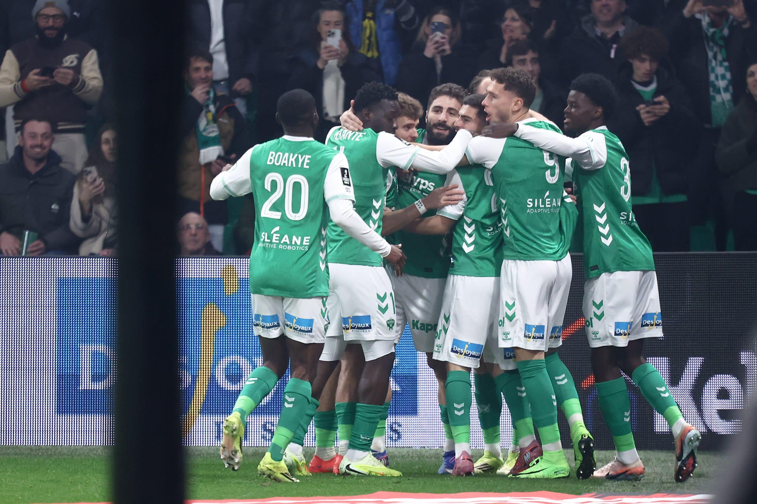 Les joueurs de l'ASSE