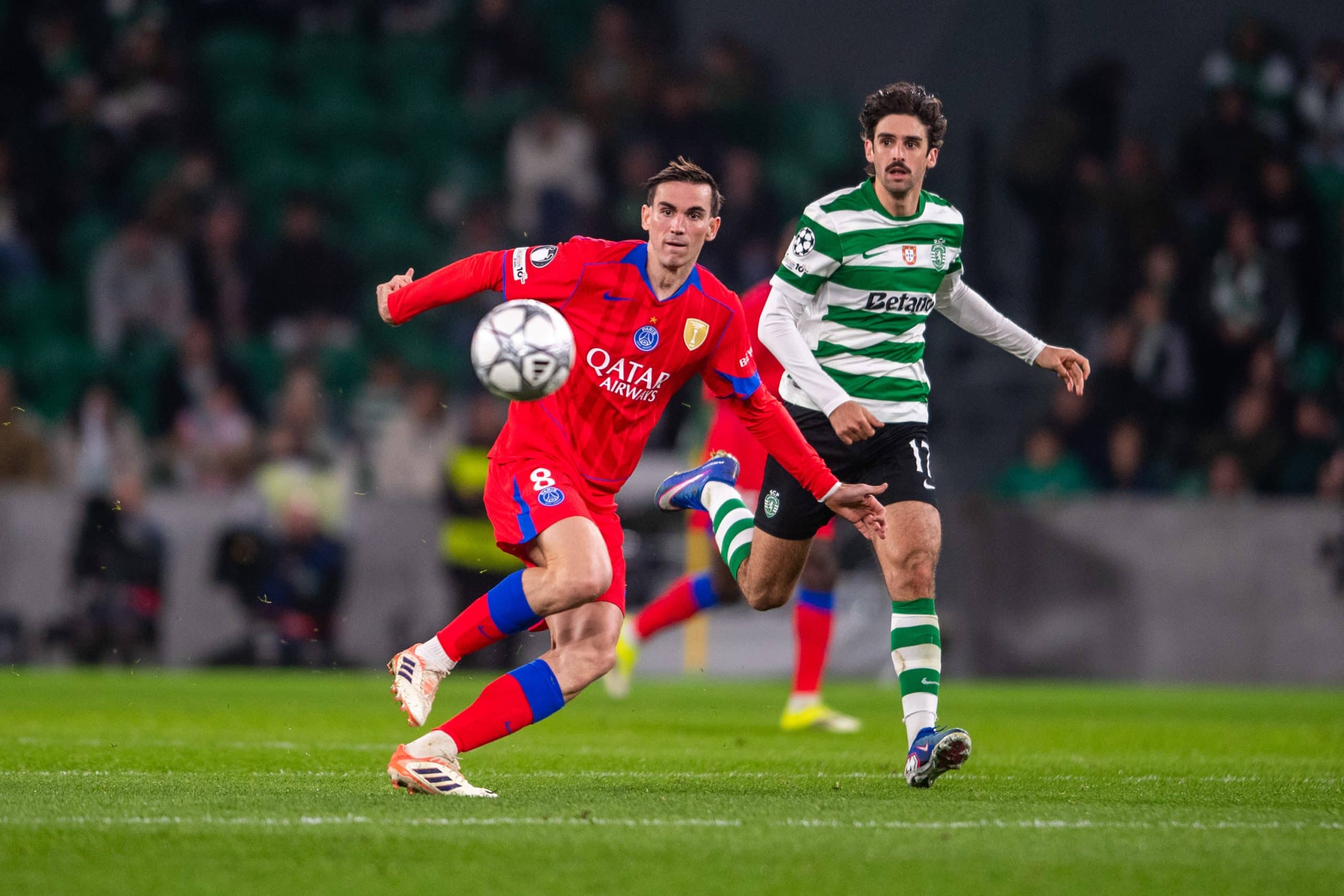 Fabian Ruiz en action lors de son dernier match avec le PSG contre le Sporting, à Lisbonne.