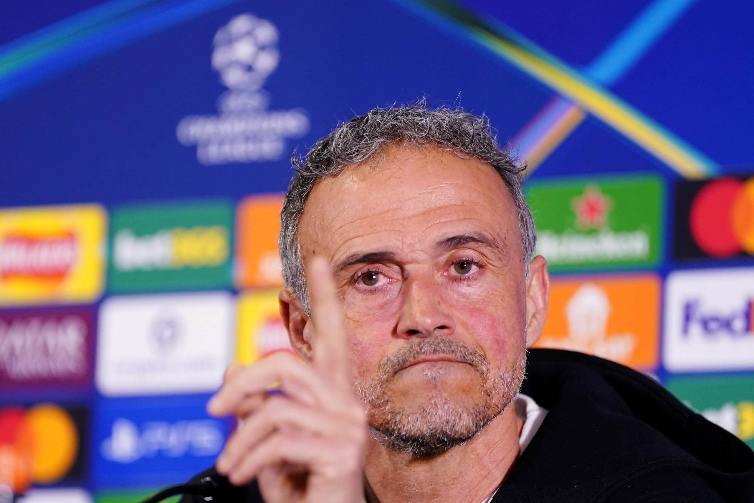 Luis Enrique en conférence de presse avant le match retour entre le PSG et Chelsea.