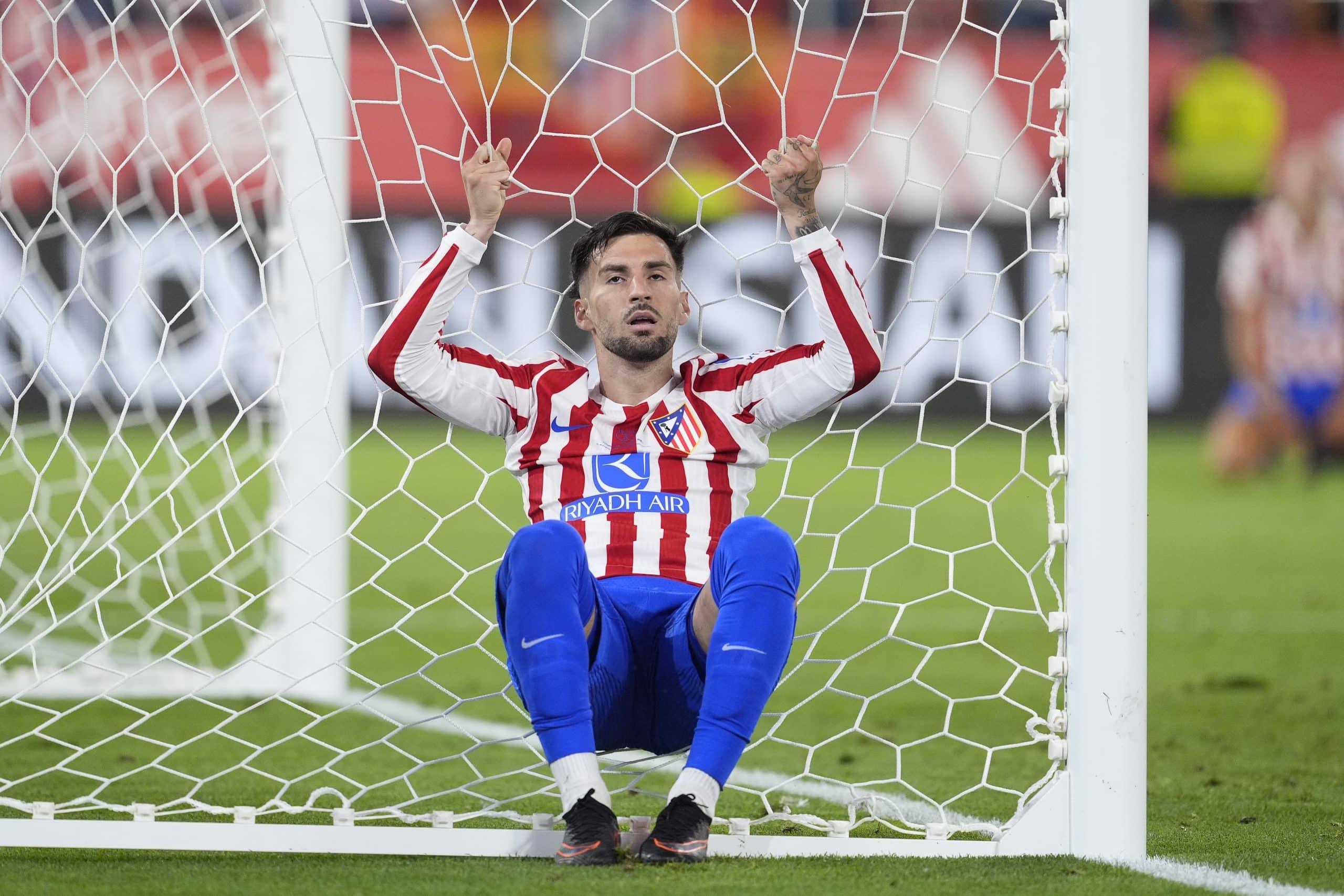 Alex Baena dépité après la défaite en finale de la Coupe du Roi.