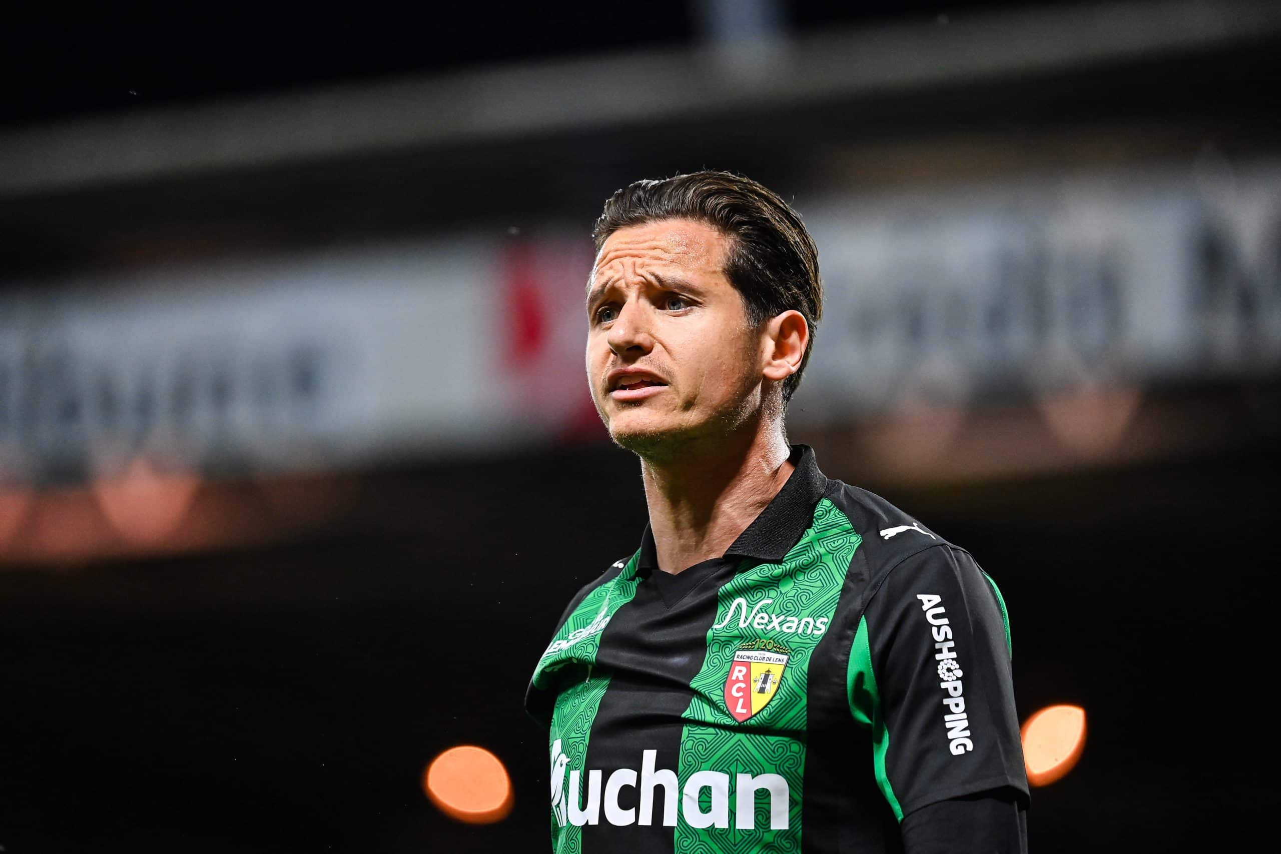 Florian Thauvin pendant le match du RC Lens à Brest.