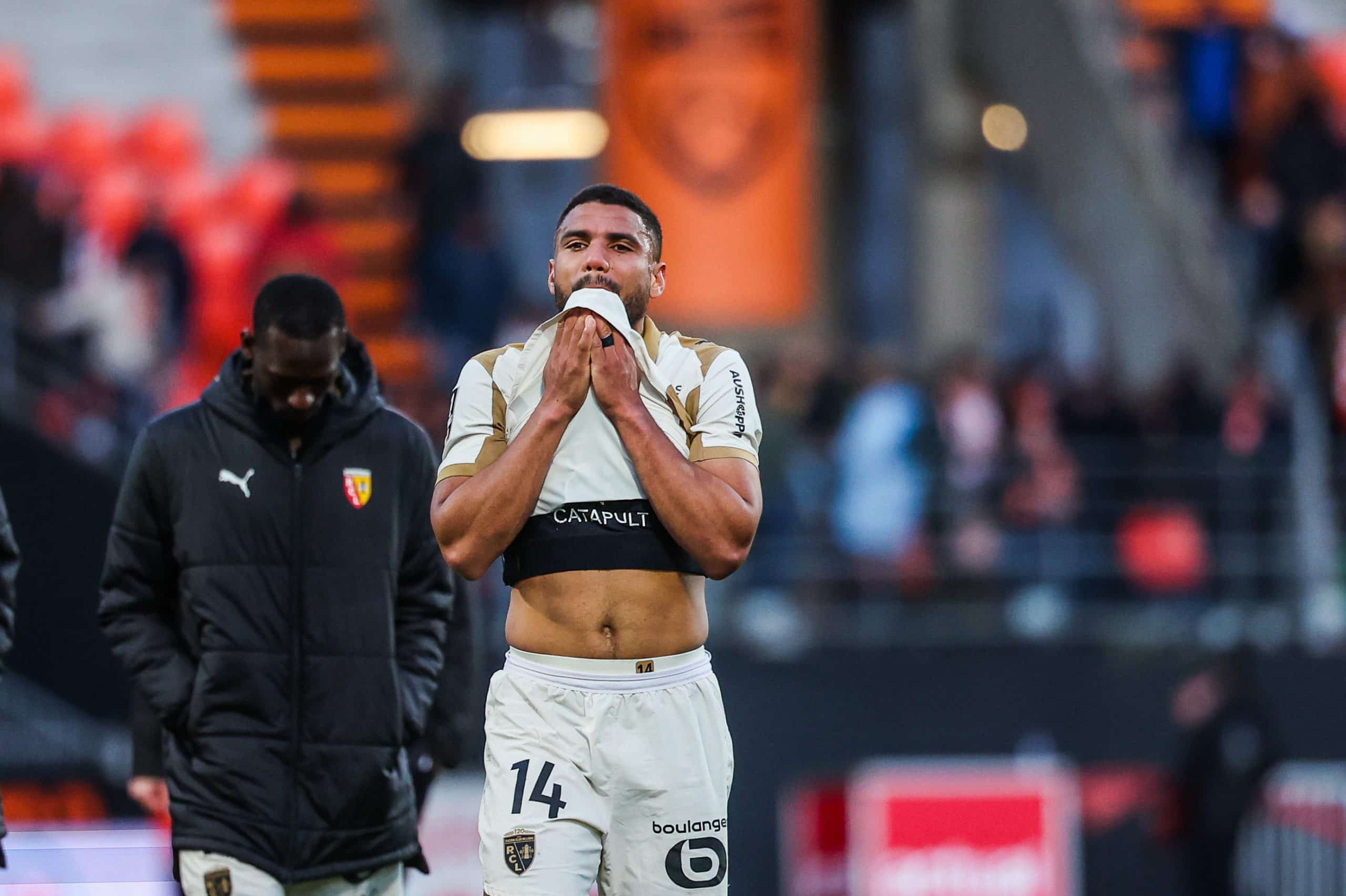 Matthieu Udol déçu après la défaite du RC Lens à Lorient.