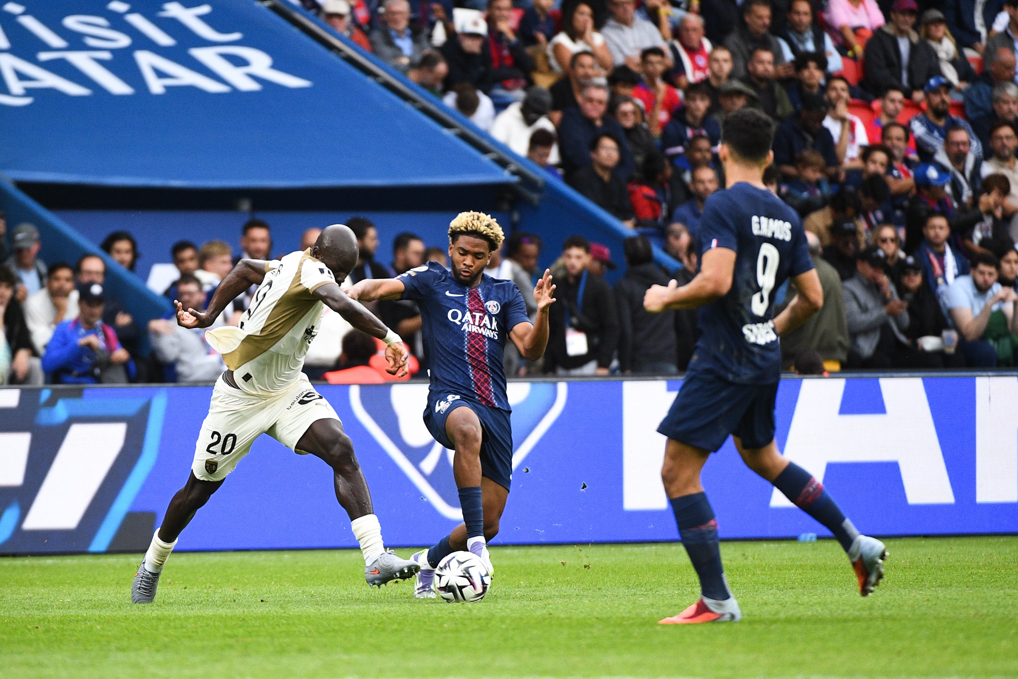 Action de PSG-Lens lors de la première partie de saison.