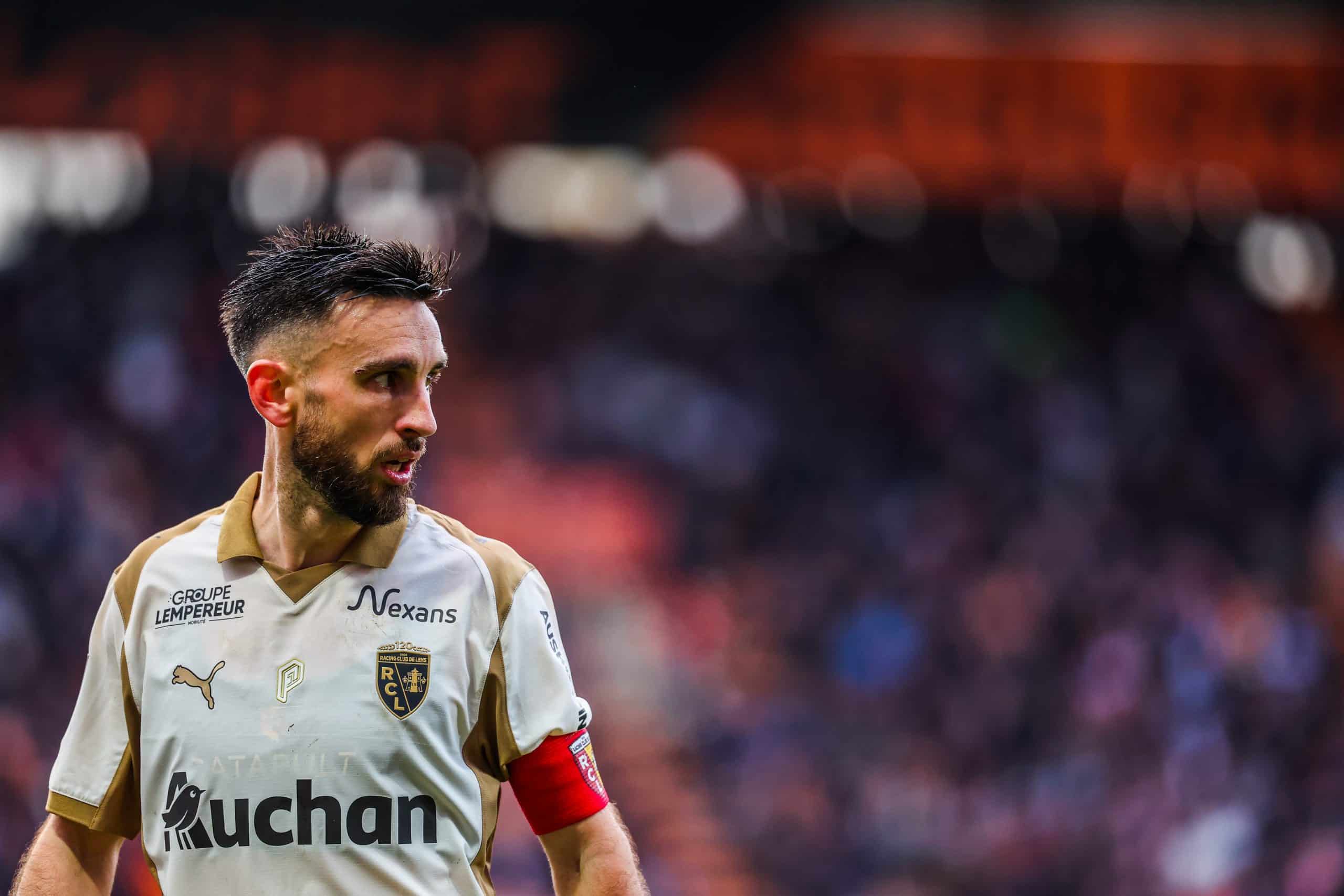 Adrien Thomasson lors de la défaite du RC Lens à Lorient.
