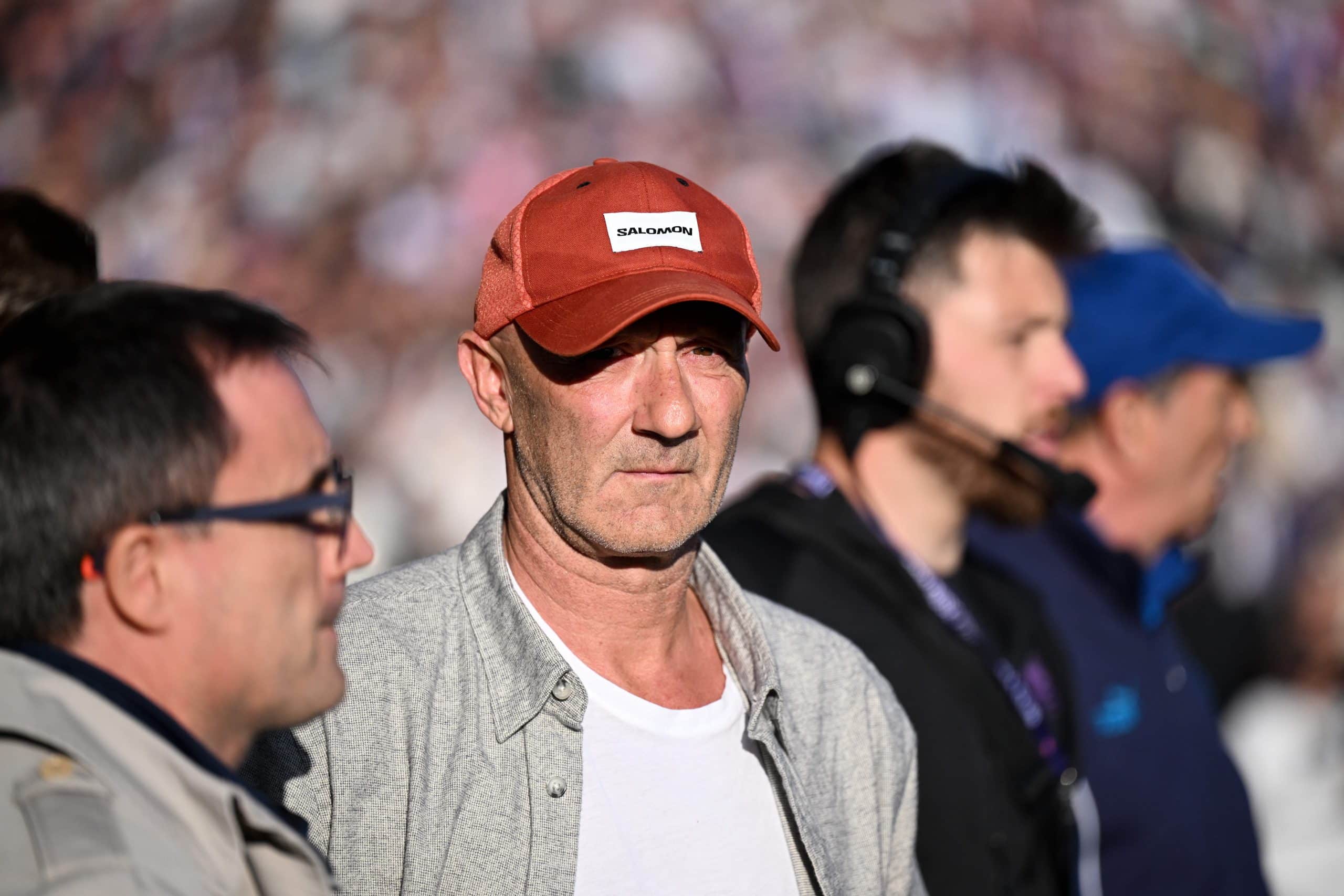 Fabien Barthez avant un match entre le TFC et l'OM.