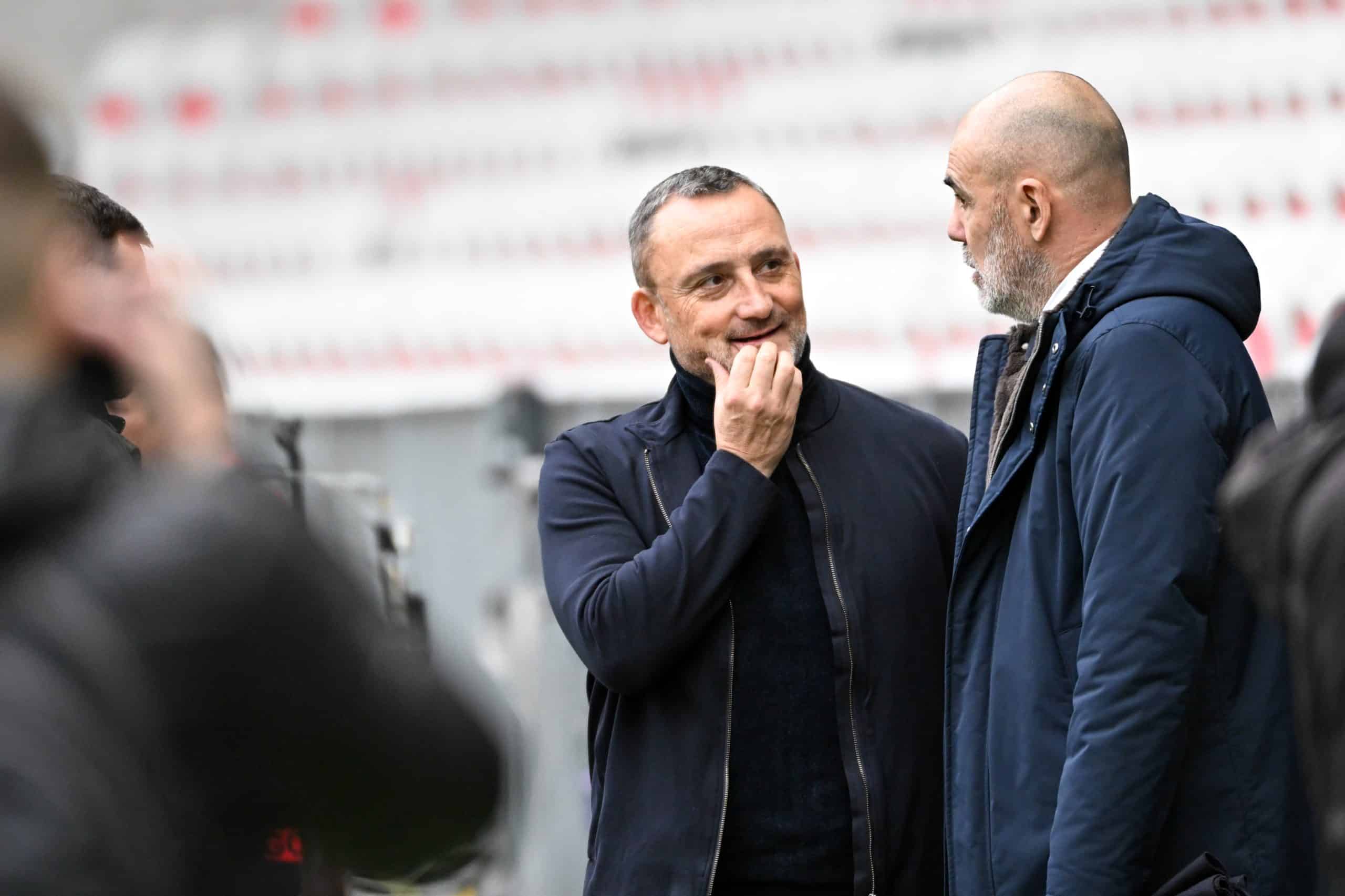 Franck Haise à l'époque où il était entraîneur de l'OGC Nice.