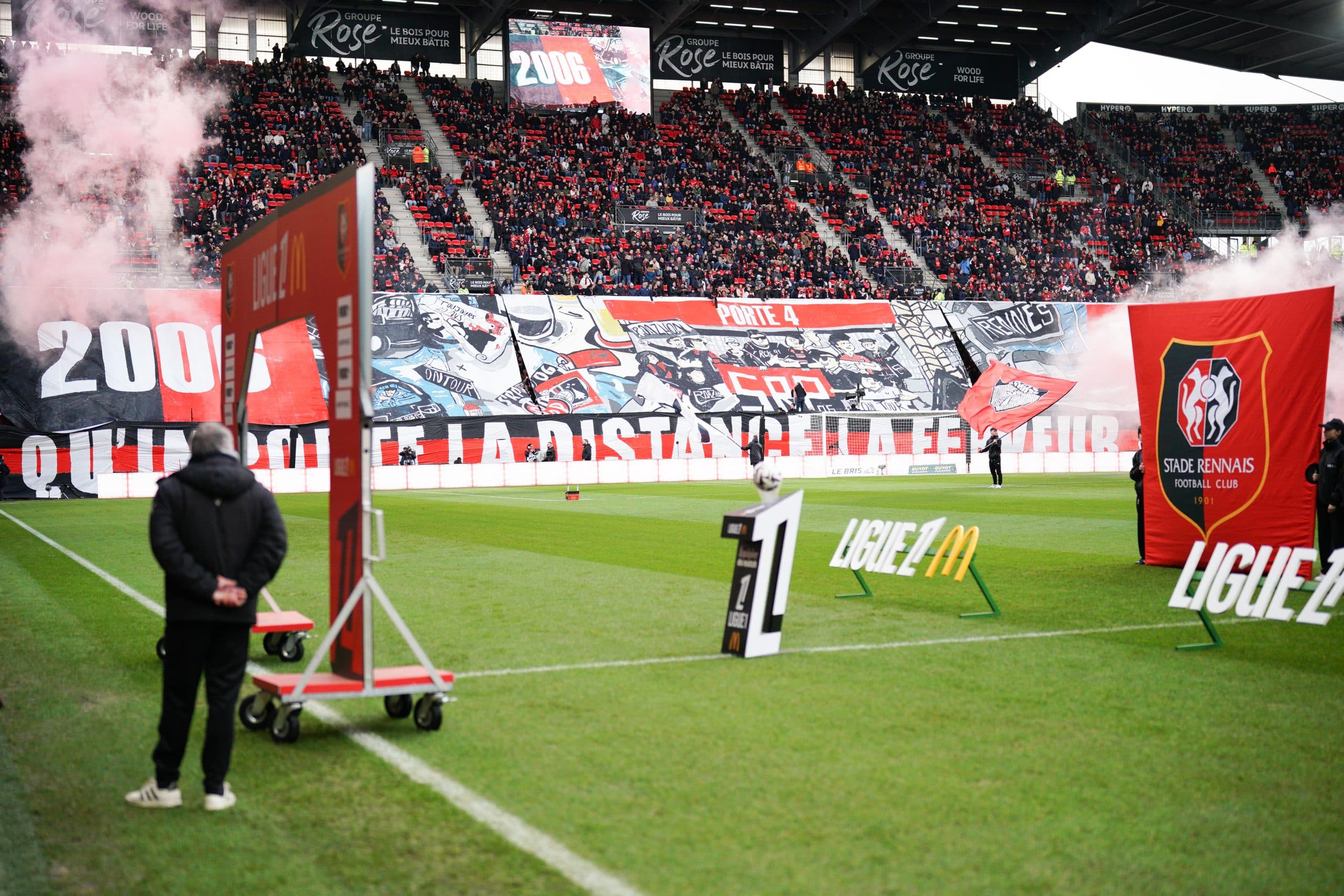 Le Roazhon Park, qui accueillera le match Rennes-PSG vendredi.